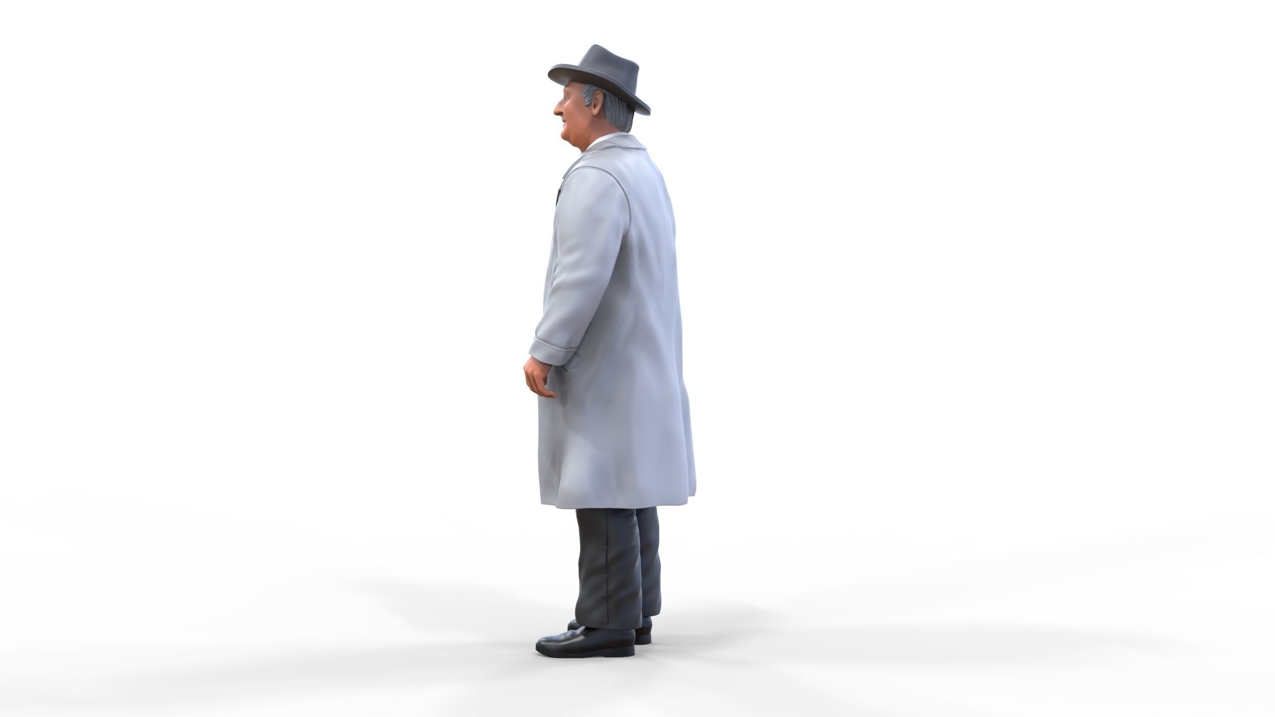 Enzo Ferrari Italian race car driver 3D print model_6