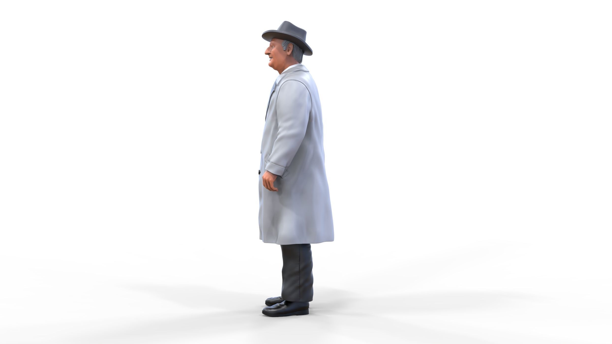 Enzo Ferrari Italian race car driver 3D print model_5