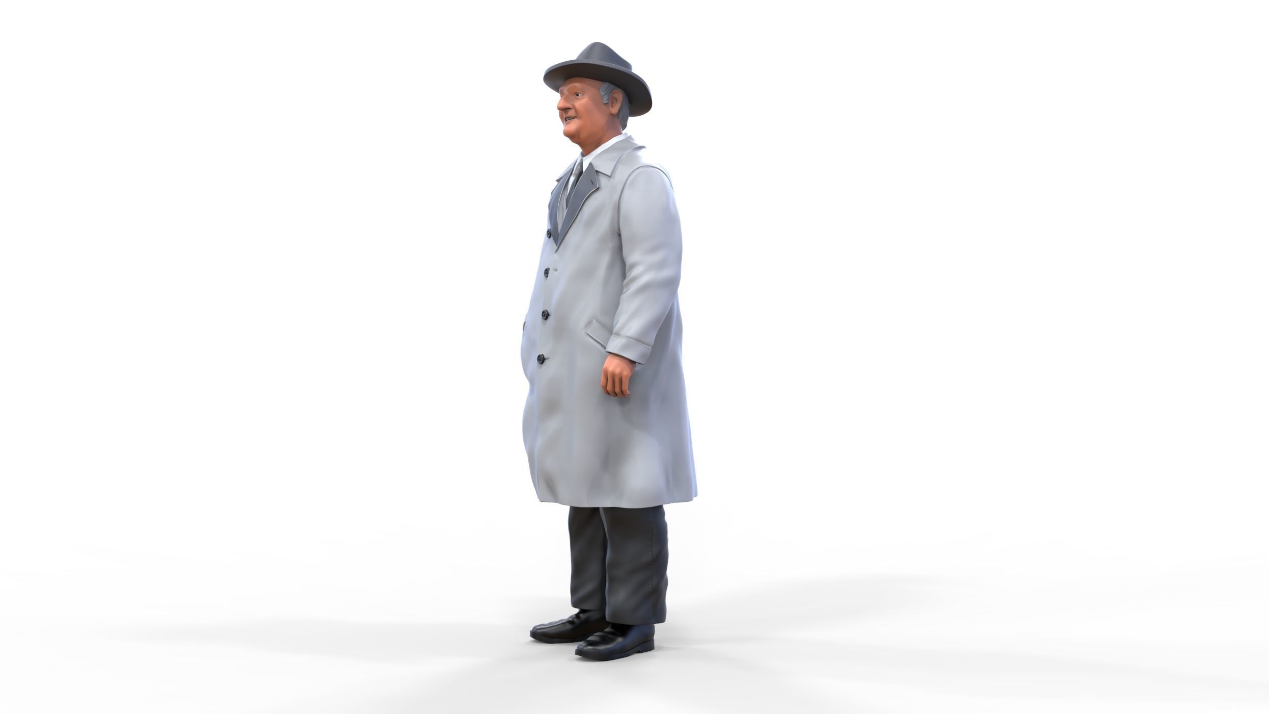 Enzo Ferrari Italian race car driver 3D print model_3