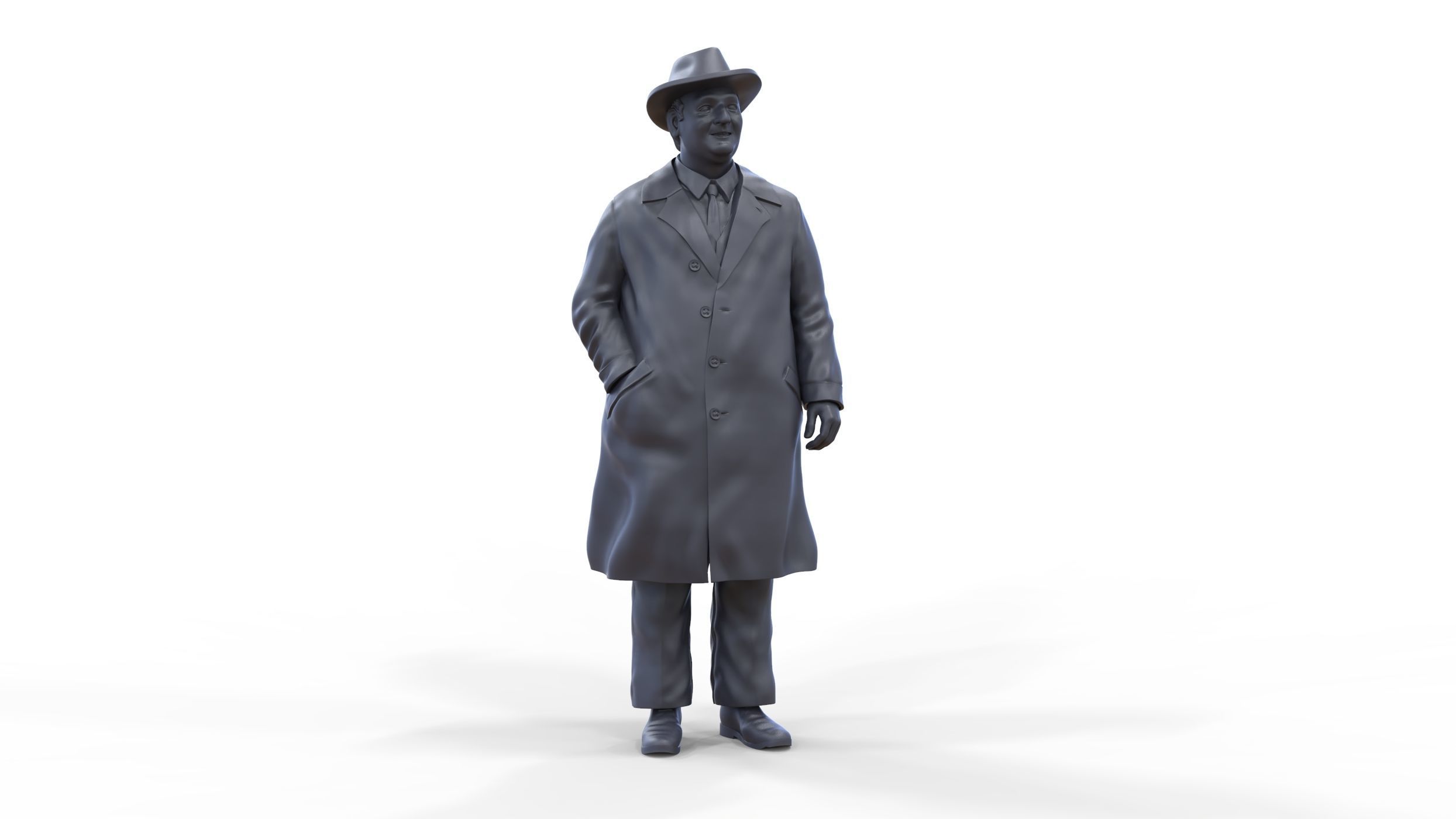 Enzo Ferrari Italian race car driver 3D print model_36