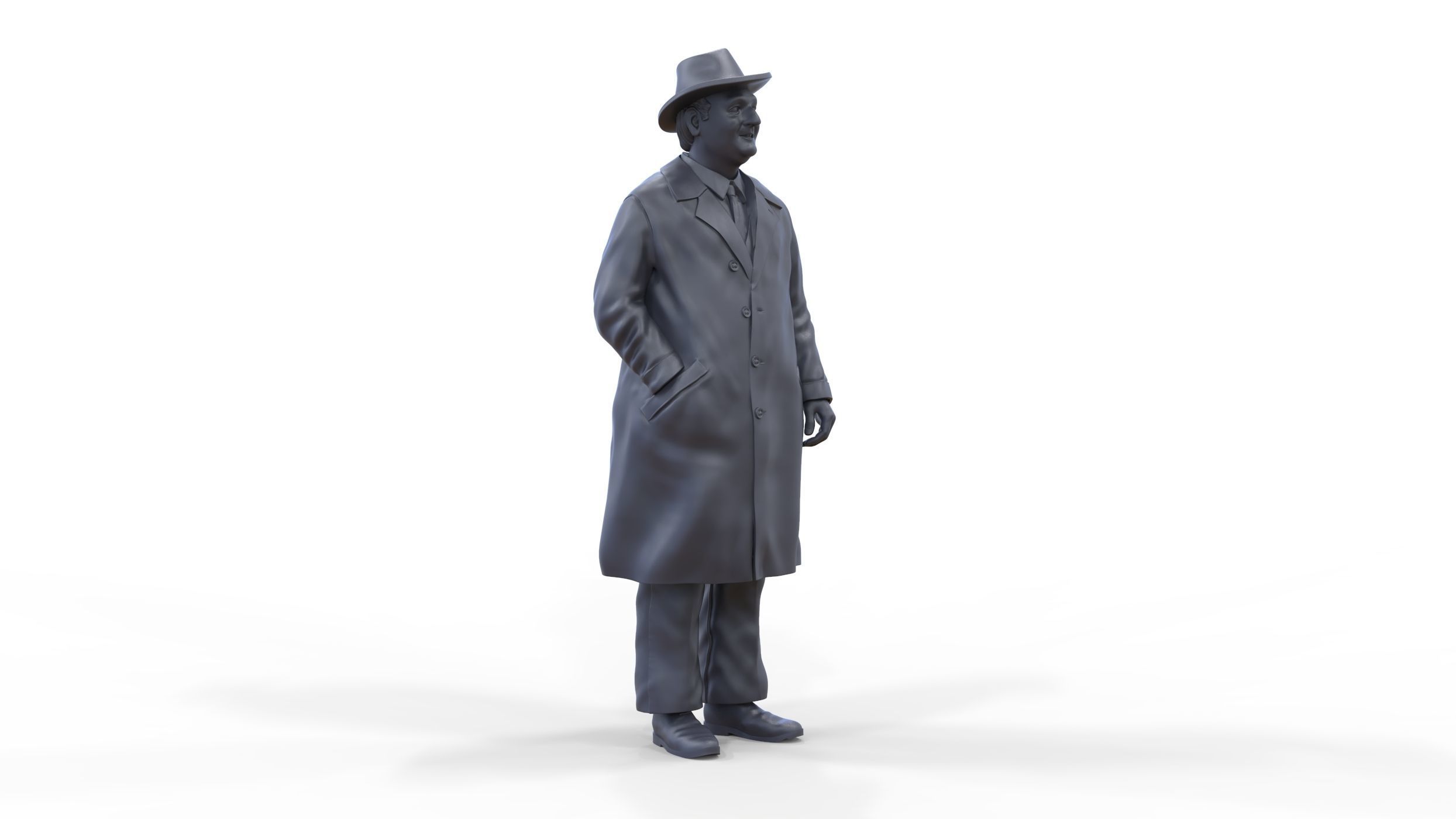 Enzo Ferrari Italian race car driver 3D print model_35