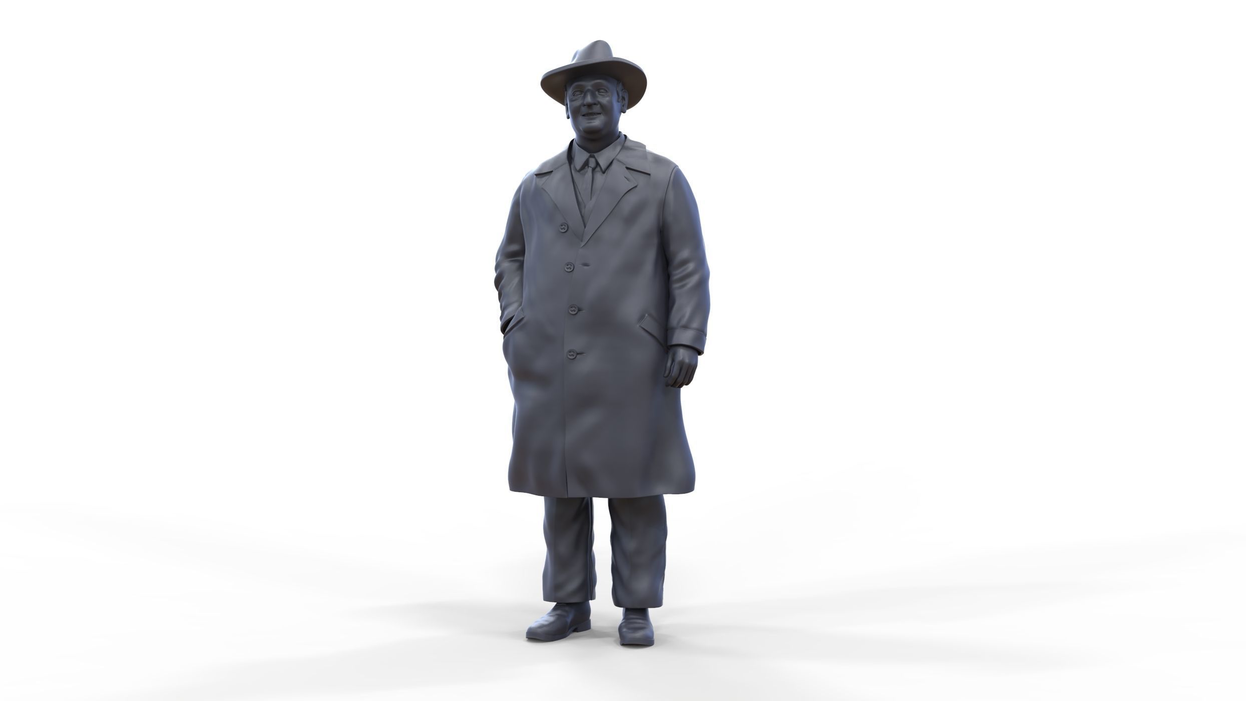 Enzo Ferrari Italian race car driver 3D print model_37
