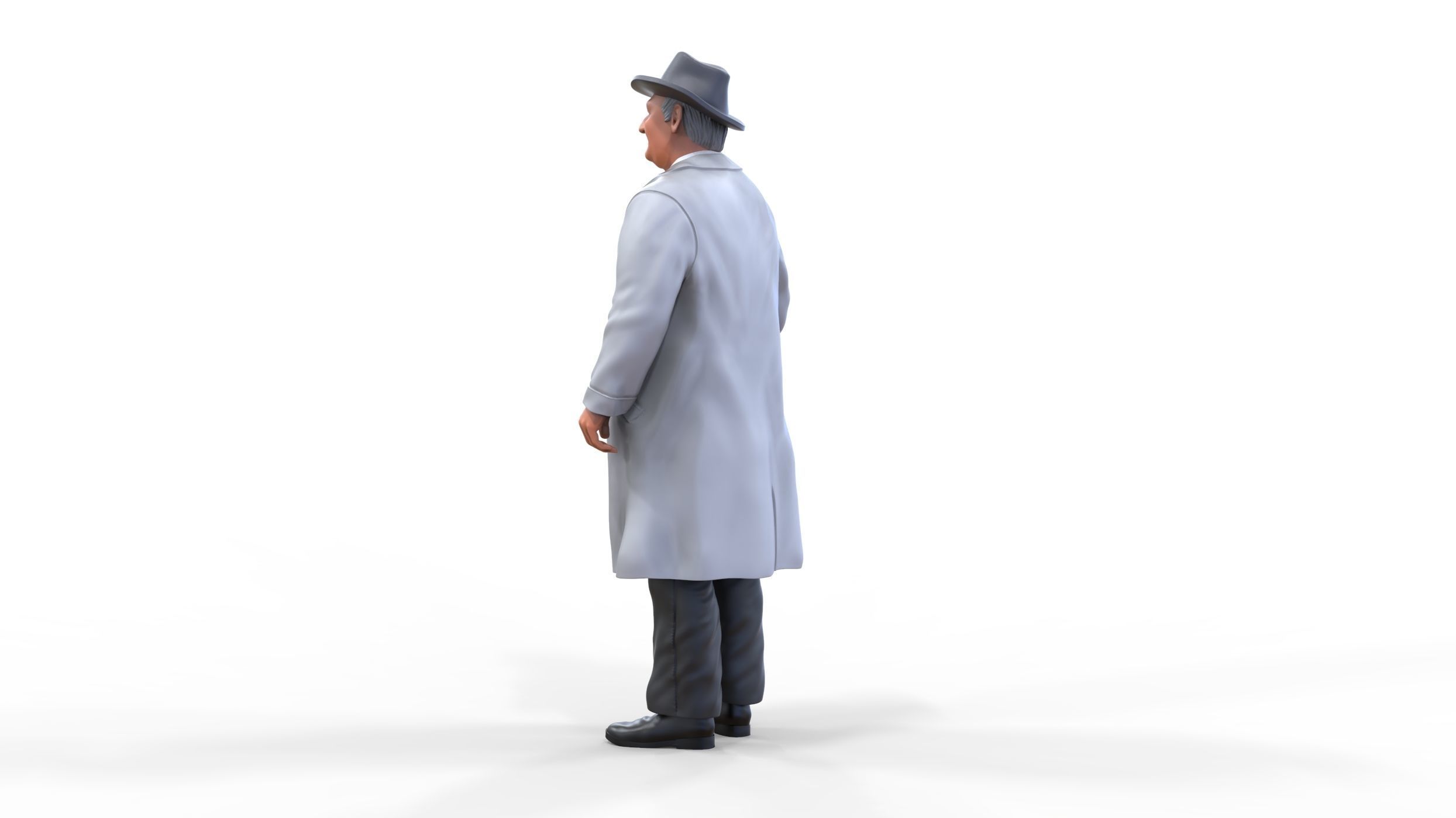 Enzo Ferrari Italian race car driver 3D print model_7