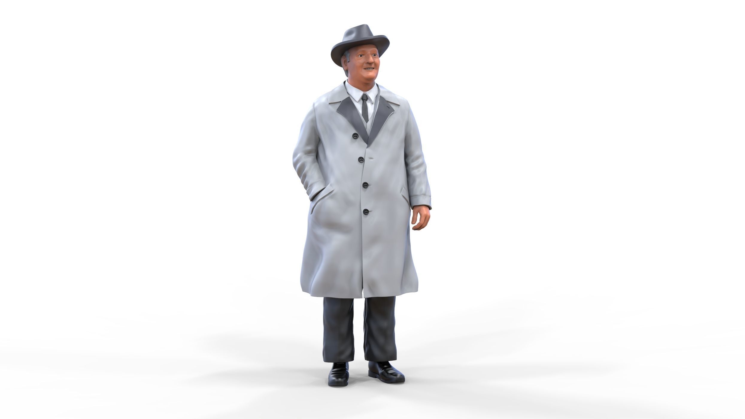 Enzo Ferrari Italian race car driver 3D print model_22