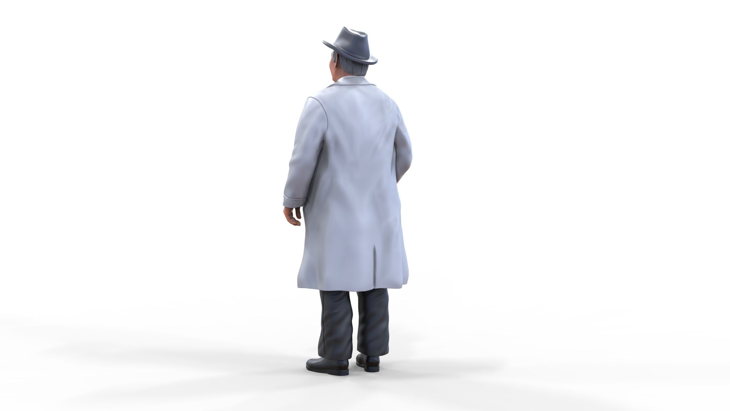 Enzo Ferrari Italian race car driver 3D print model_9