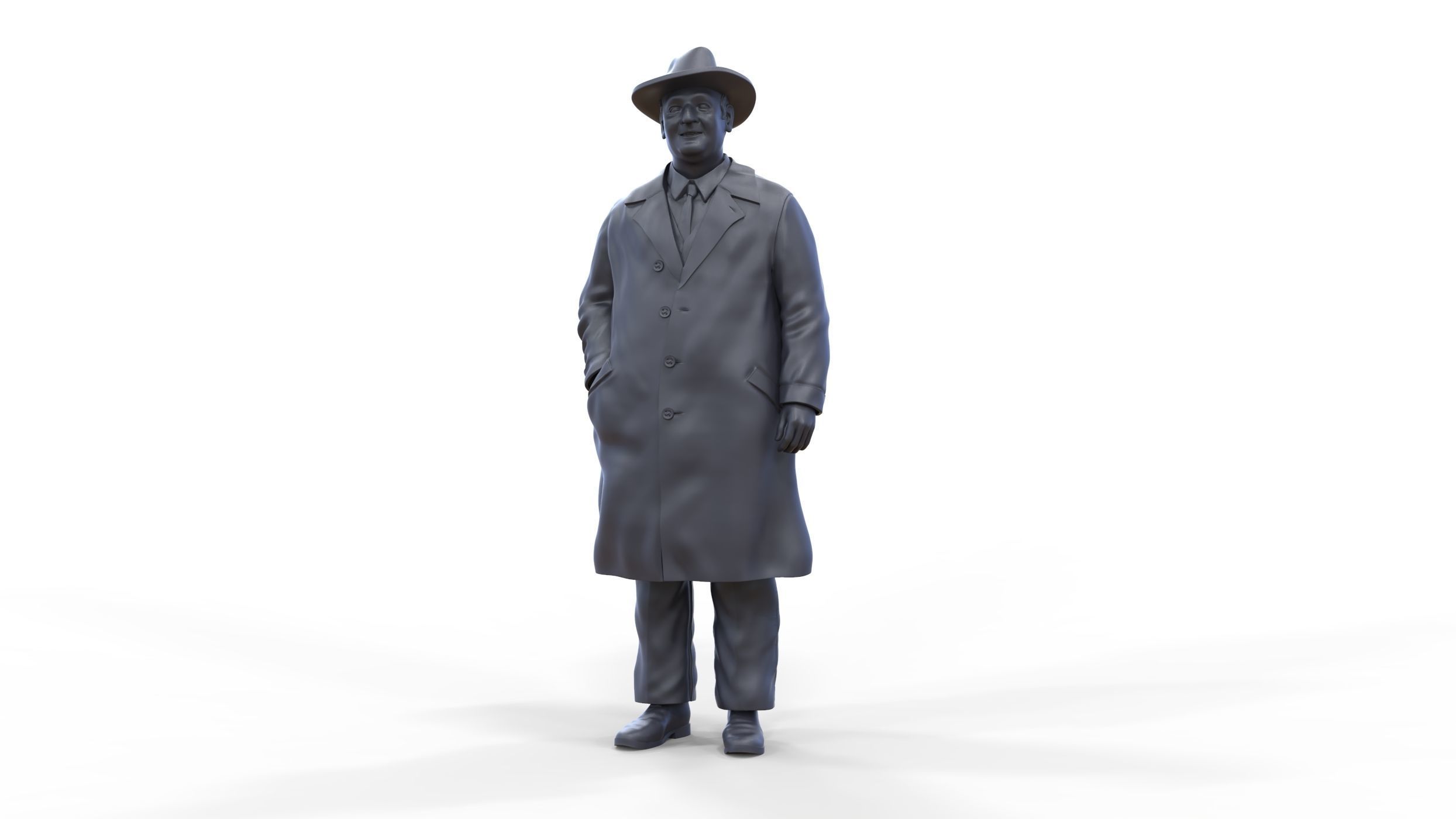 Enzo Ferrari Italian race car driver 3D print model_25
