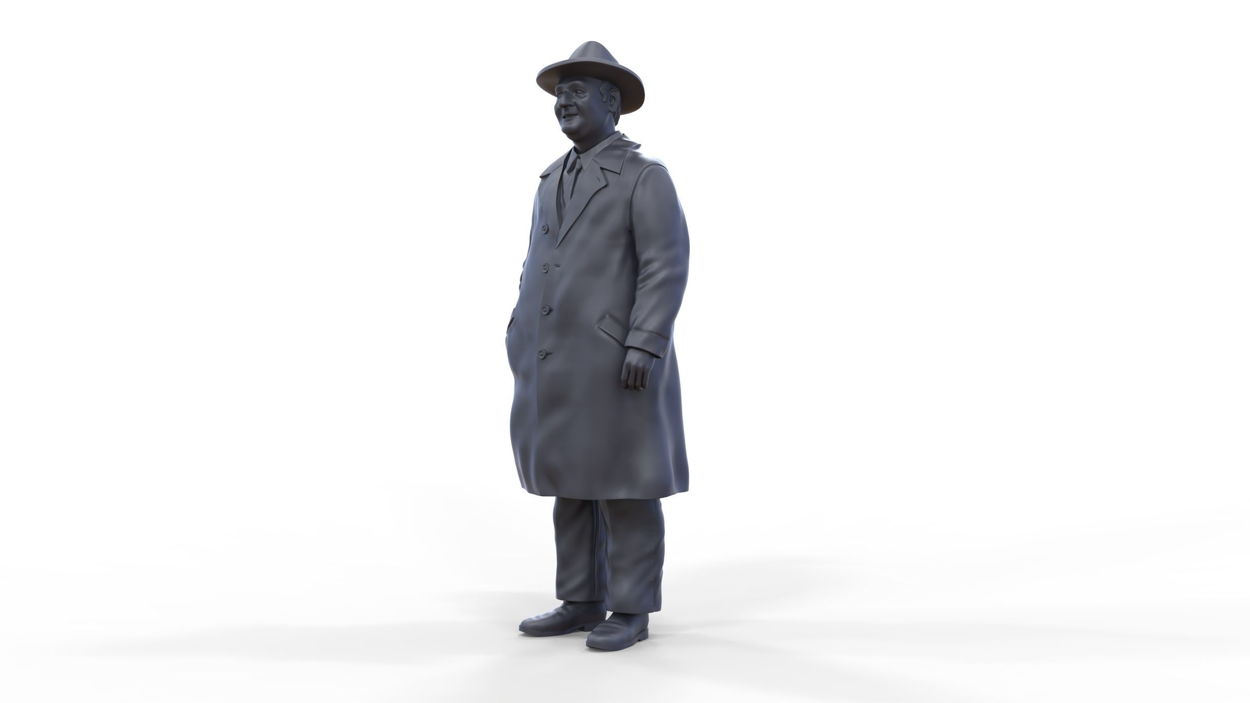 Enzo Ferrari Italian race car driver 3D print model_26