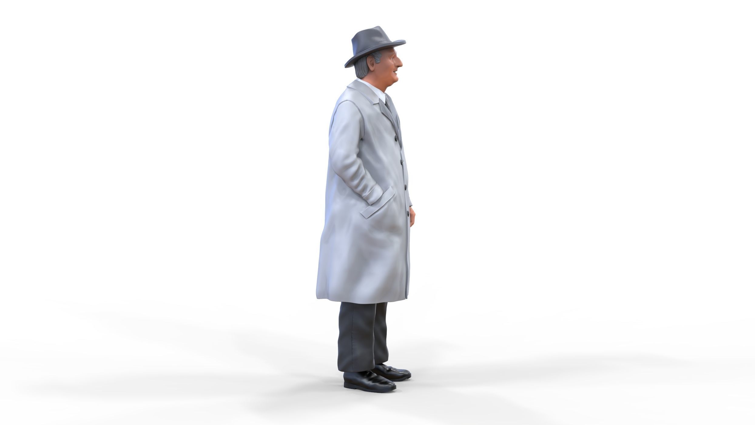 Enzo Ferrari Italian race car driver 3D print model_18