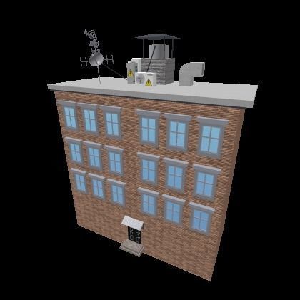 Set of buildings for roblox Low-poly 3D model_1