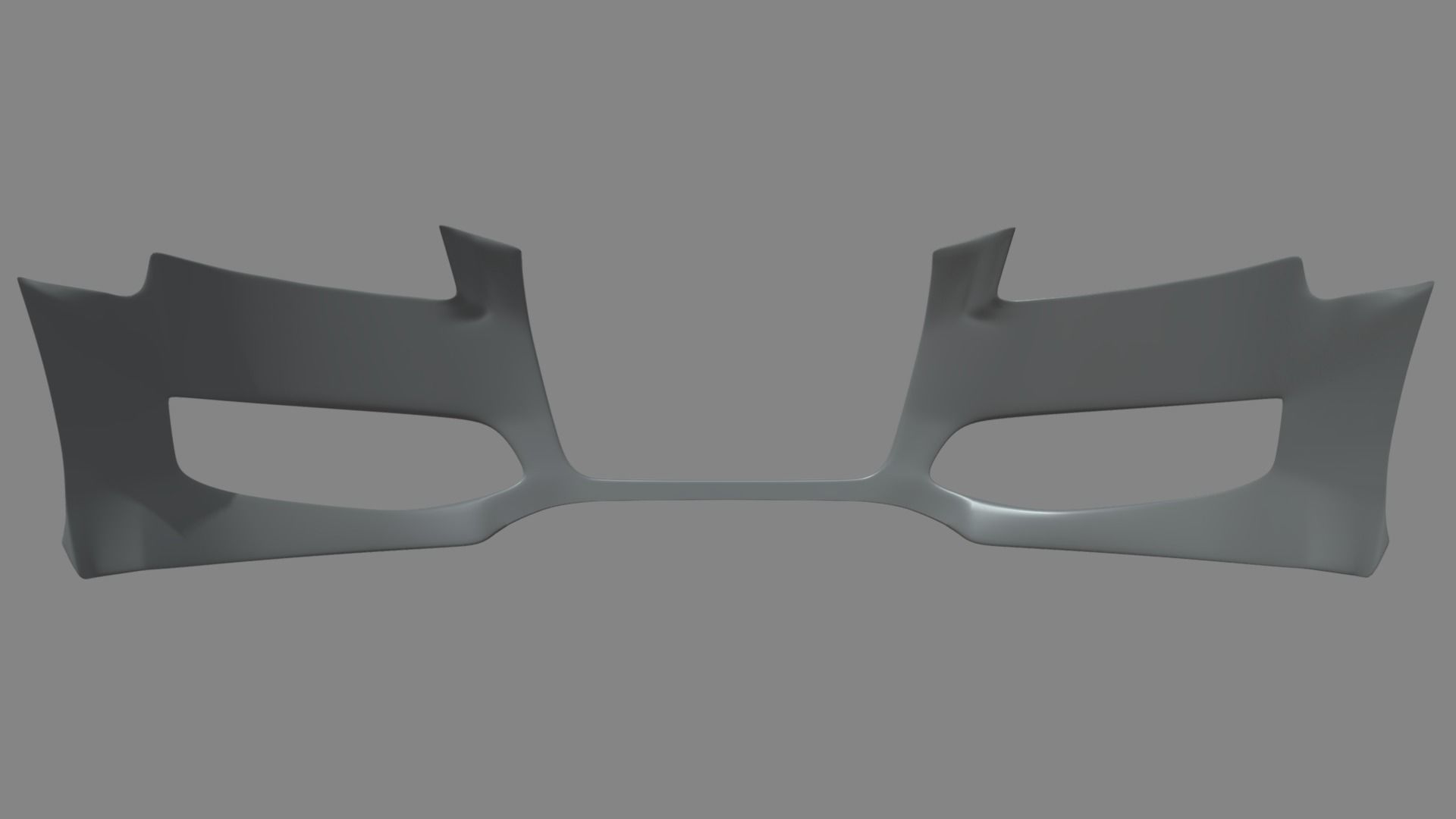 Front Bumper Audi A3 Low-poly 3D model_4
