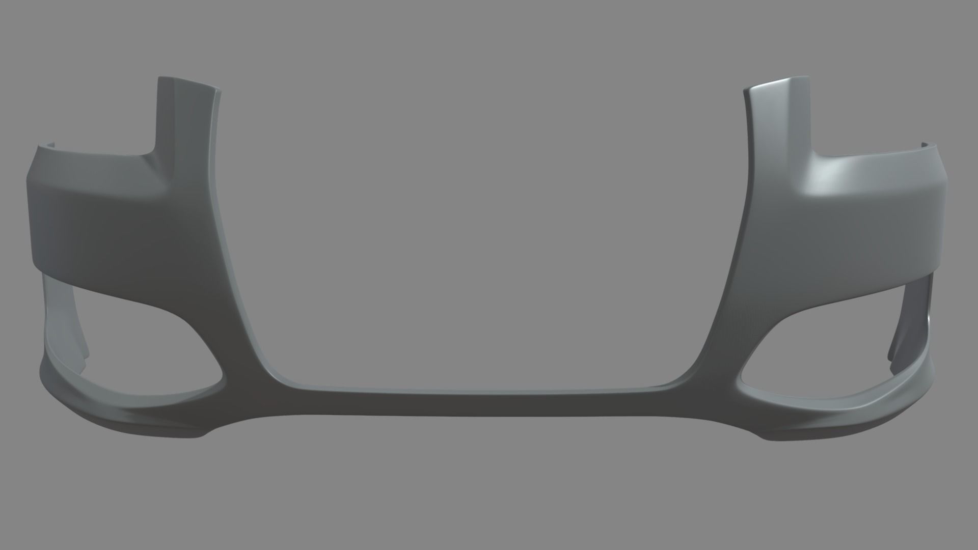 Front Bumper Audi A3 Low-poly 3D model_1
