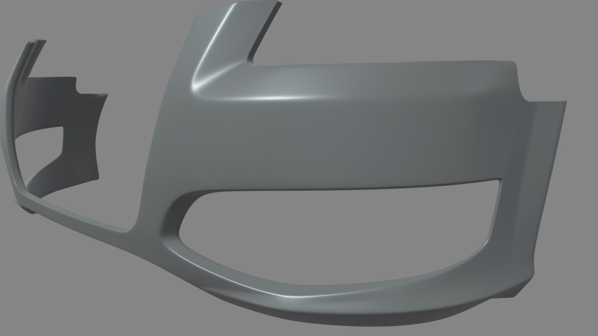 Front Bumper Audi A3 Low-poly 3D model_6