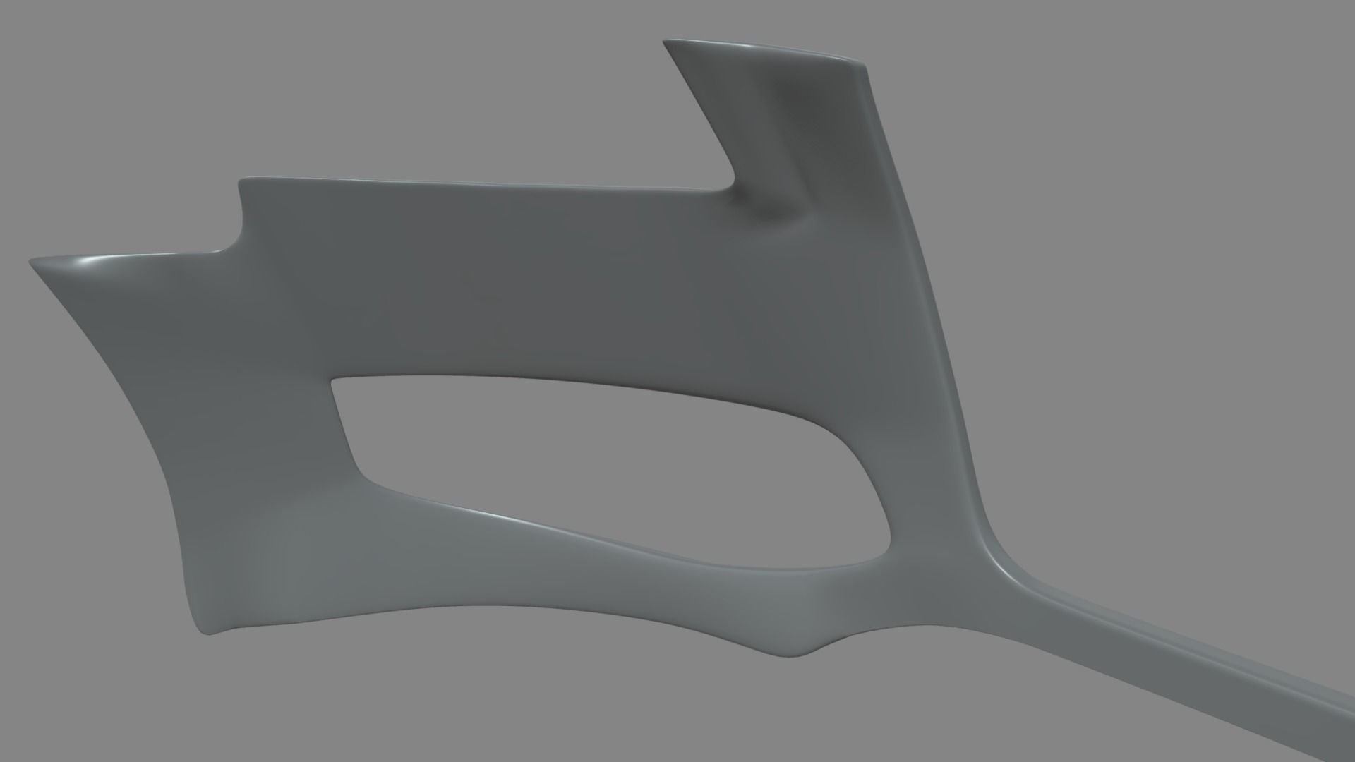 Front Bumper Audi A3 Low-poly 3D model_5