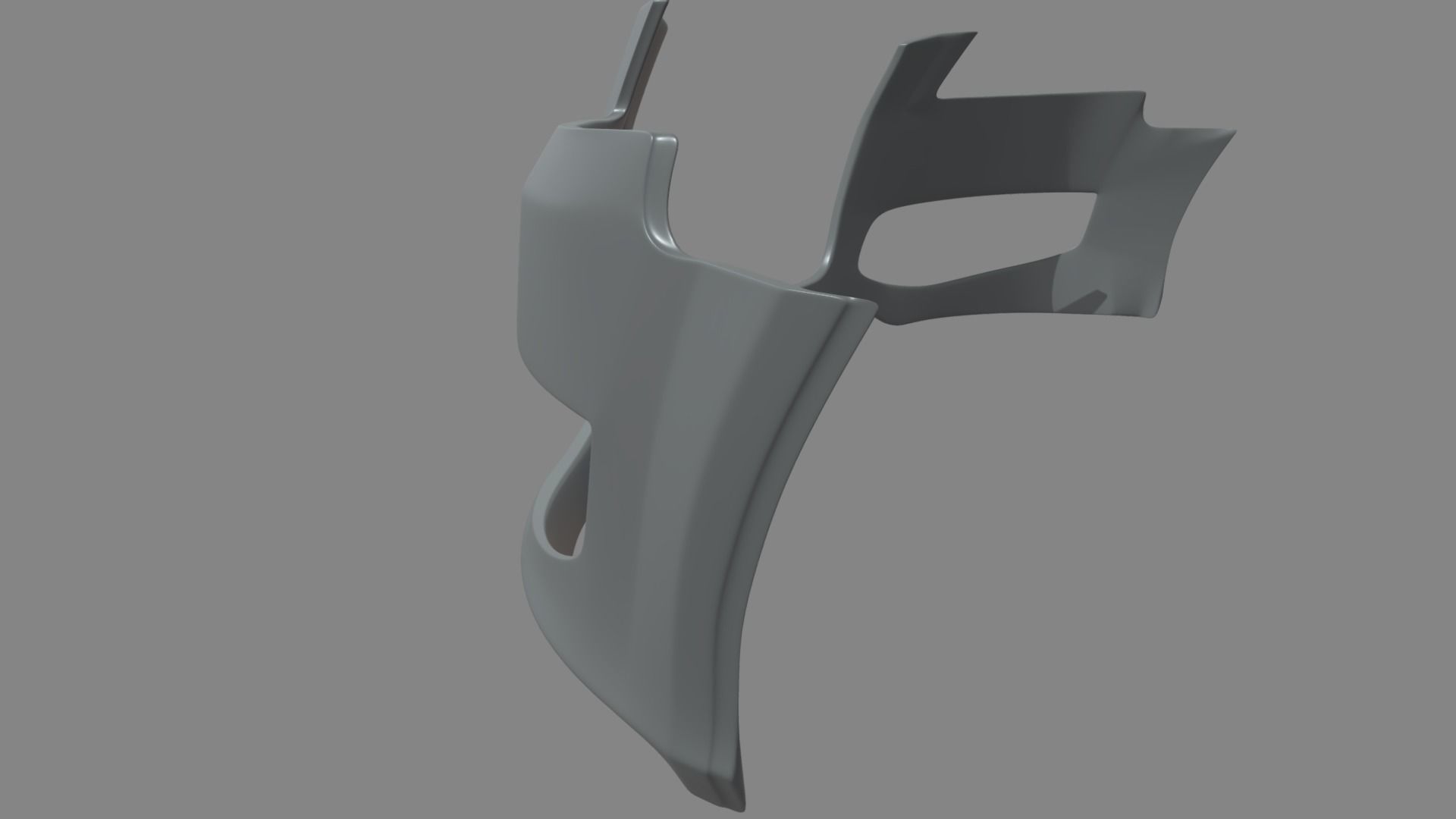 Front Bumper Audi A3 Low-poly 3D model_7