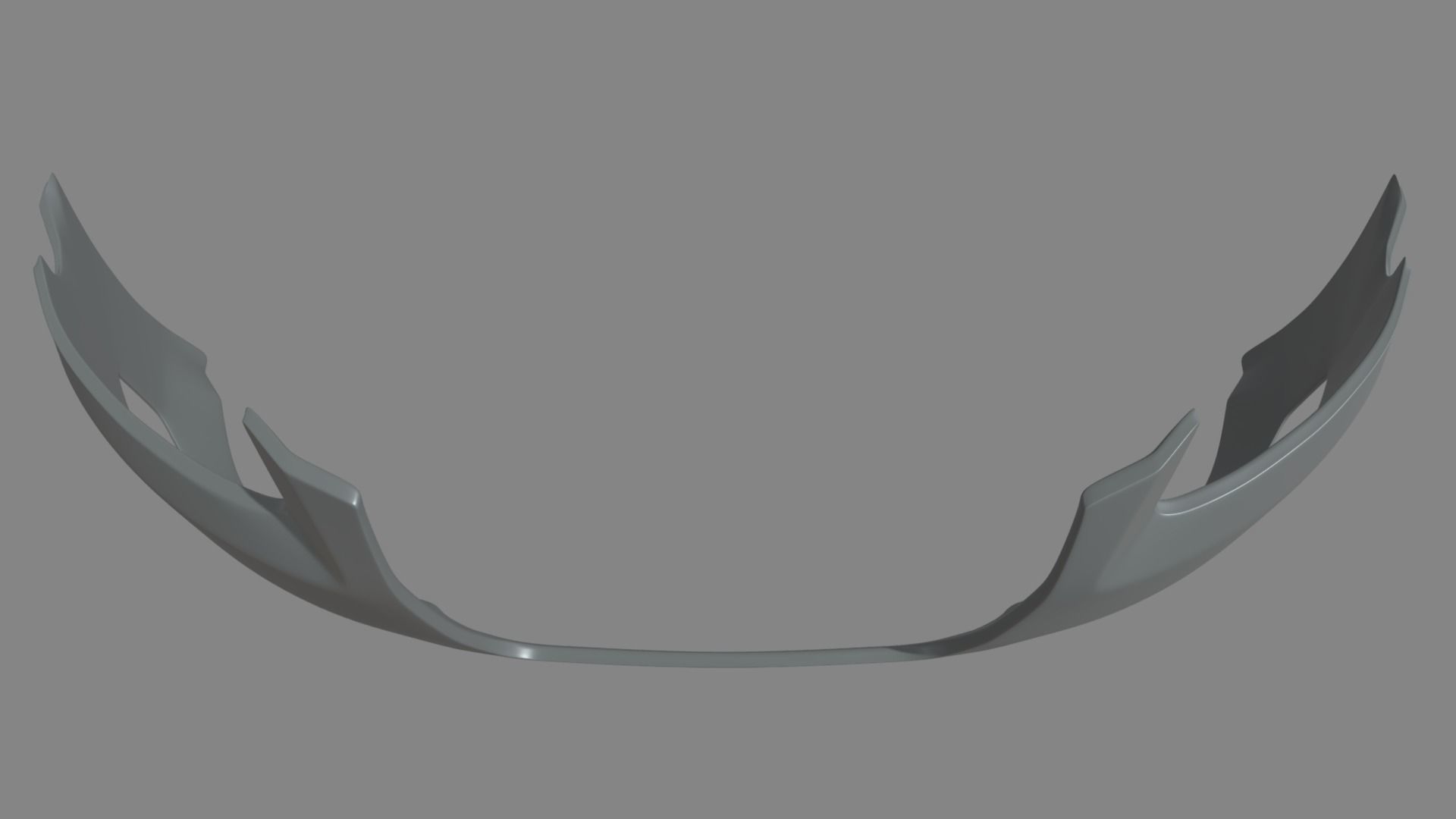 Front Bumper Audi A3 Low-poly 3D model_2