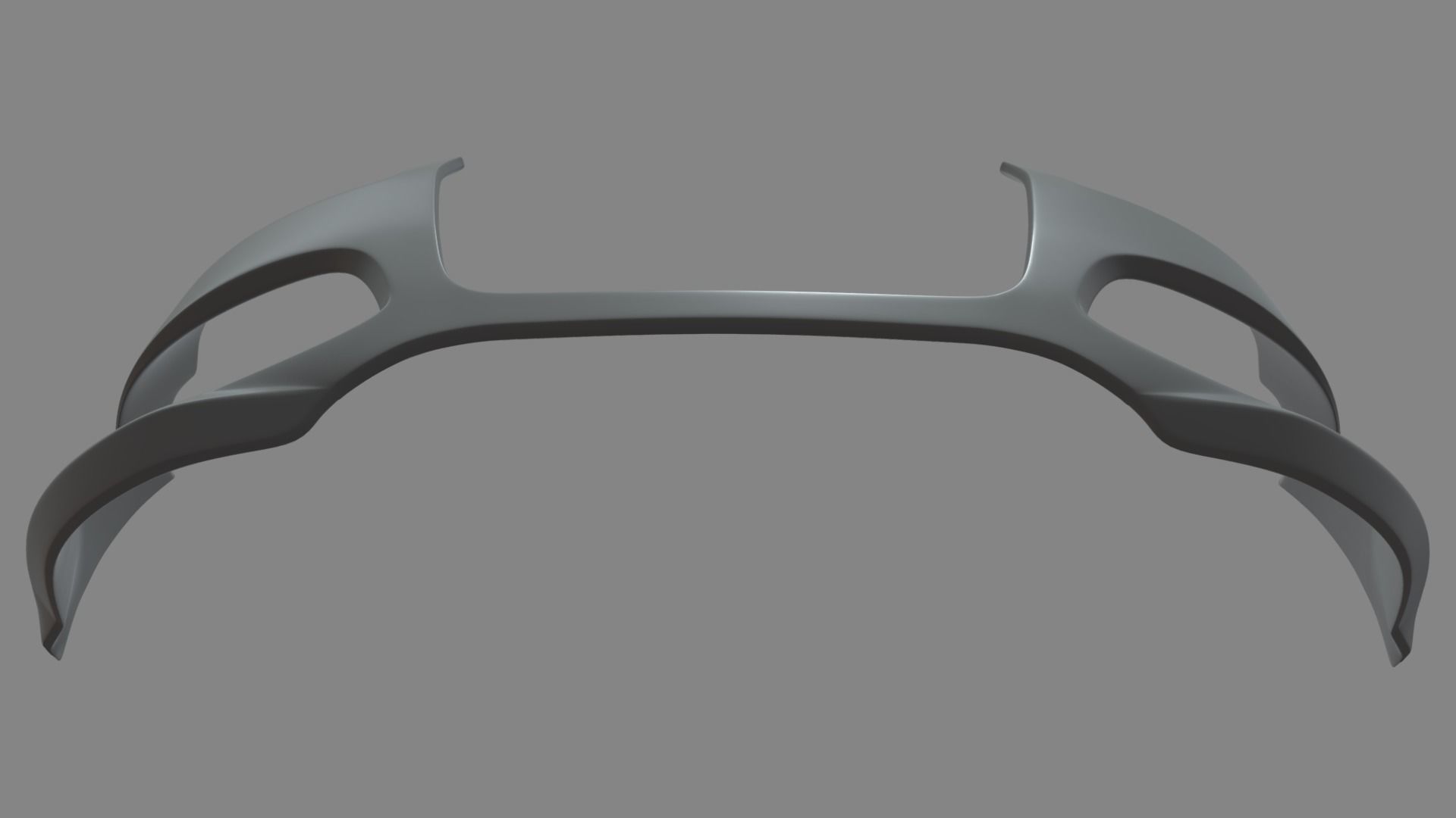 Front Bumper Audi A3 Low-poly 3D model_3