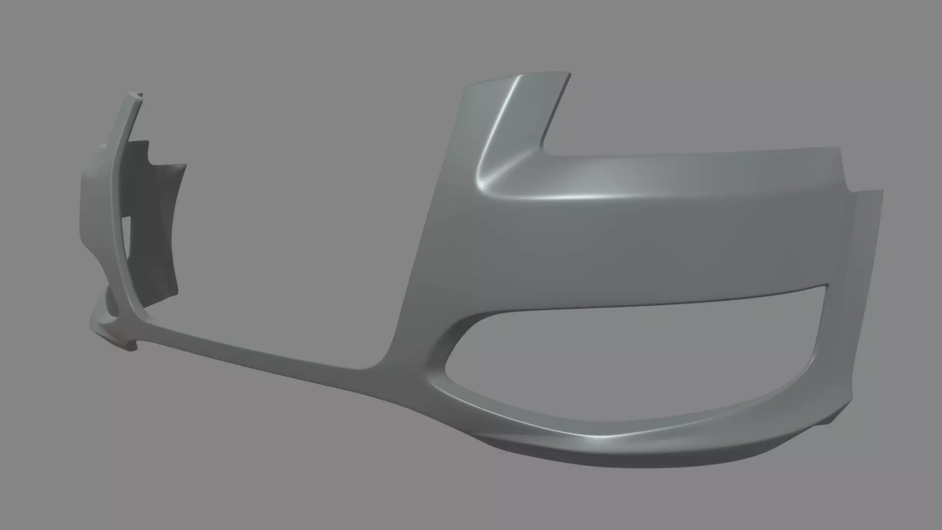 Front Bumper Audi A3 Low-poly 3D model_0