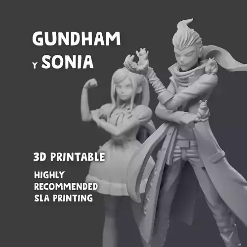 Gundham and Sonia Figures 3D print model