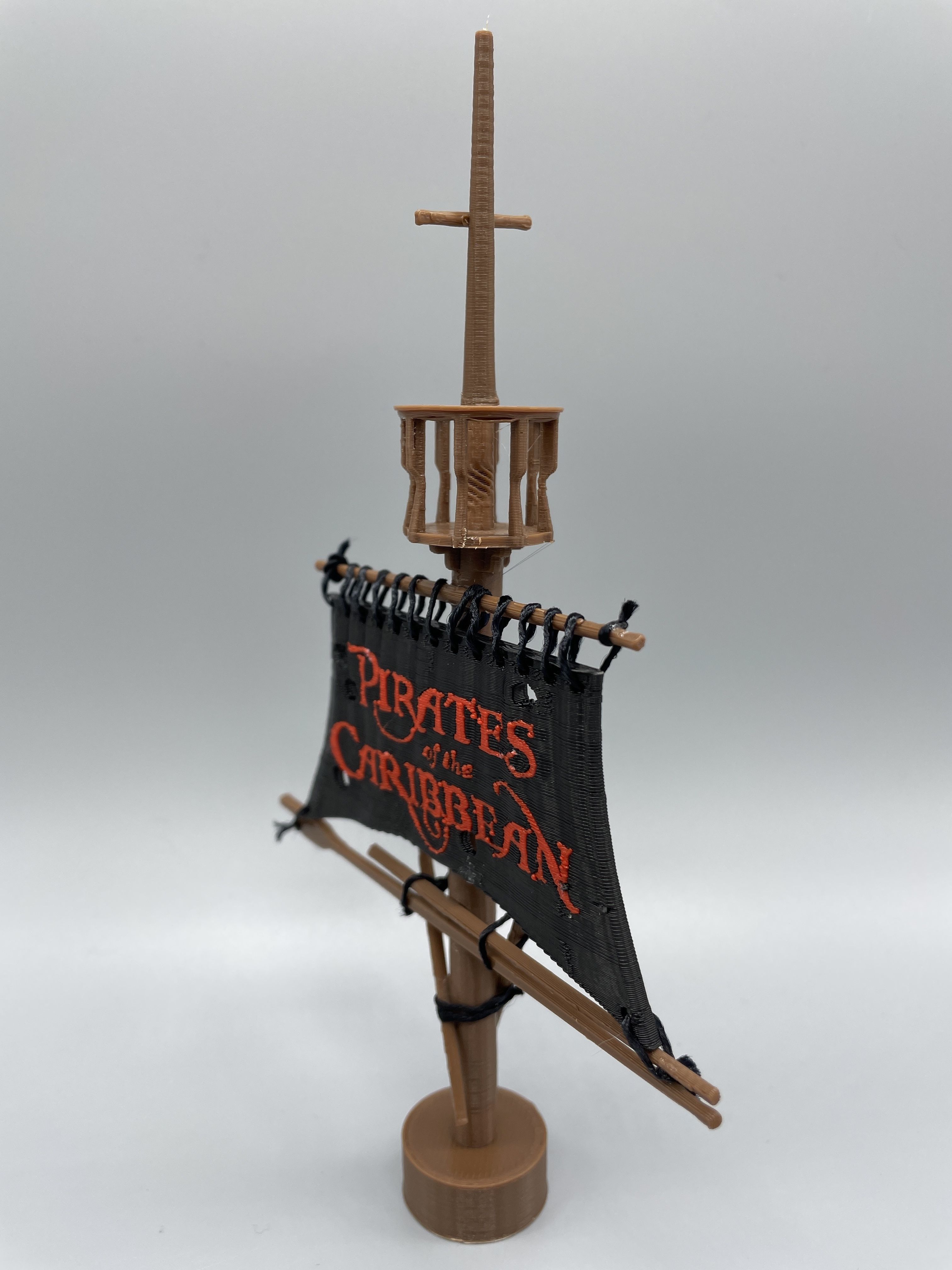 Swashbuckling Pirate of the Caribbean Flag - 3D Printable Magic 3D print model_1