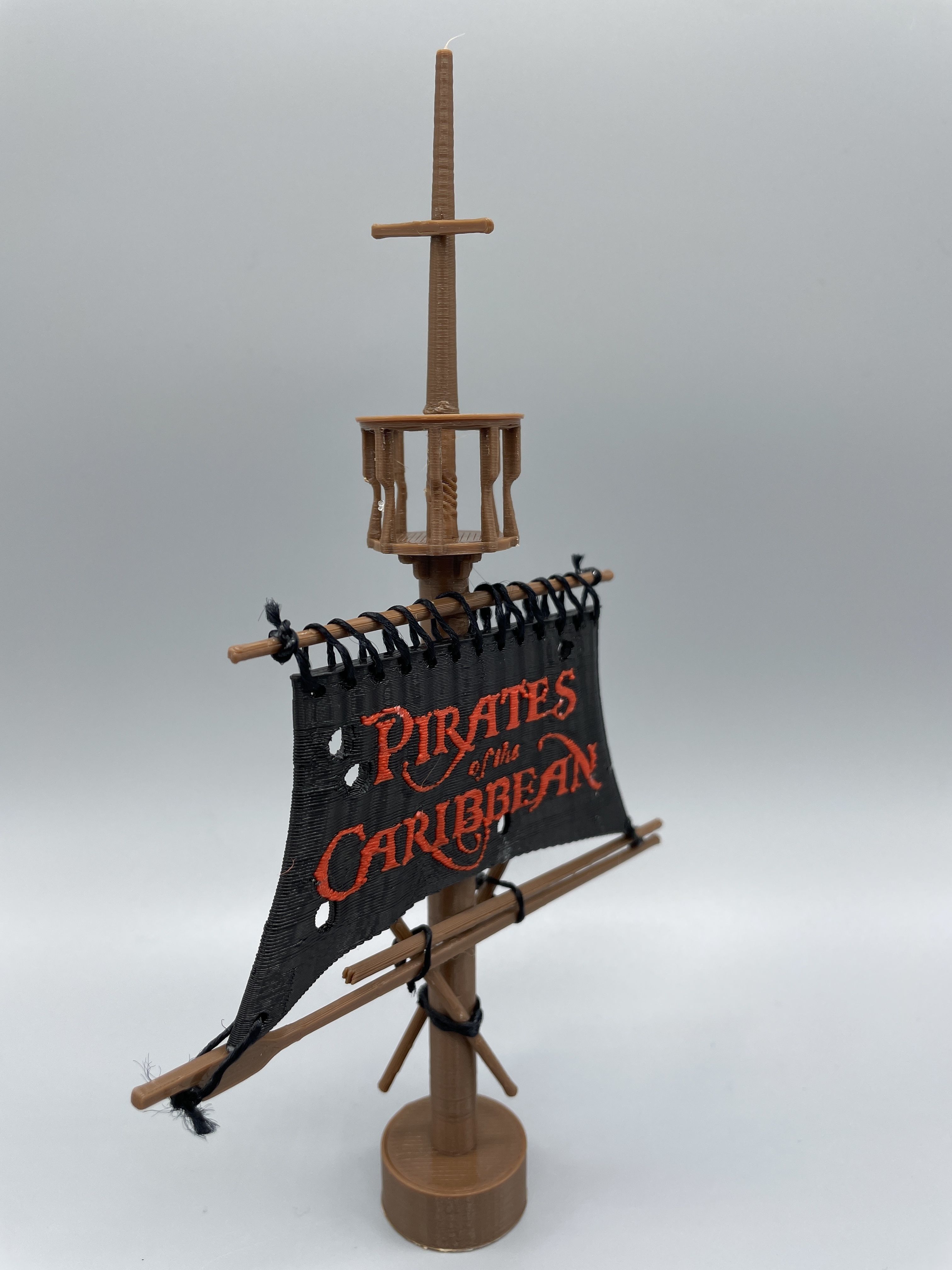 Swashbuckling Pirate of the Caribbean Flag - 3D Printable Magic 3D print model_2