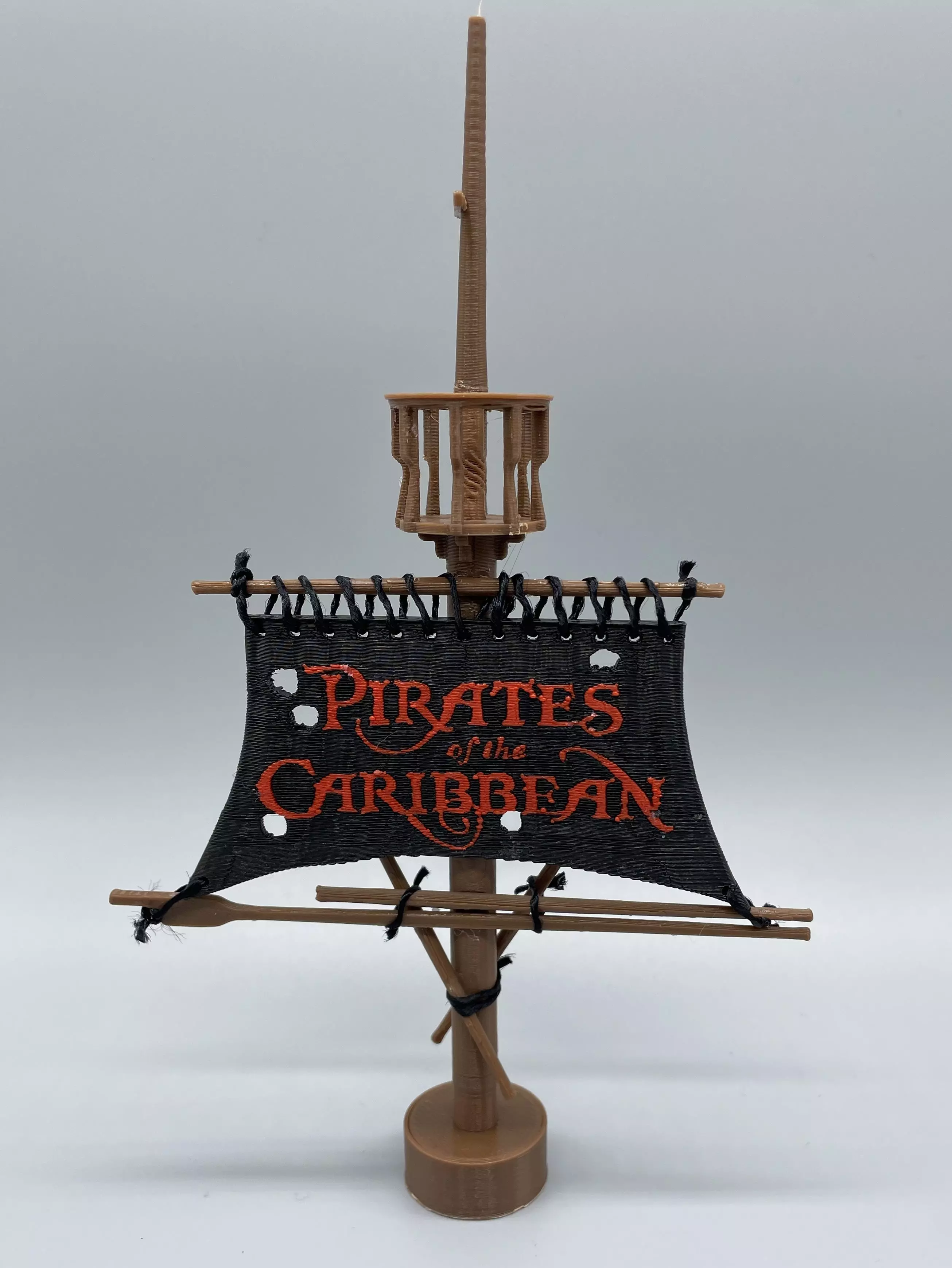 Swashbuckling Pirate of the Caribbean Flag - 3D Printable Magic 3D print model_0