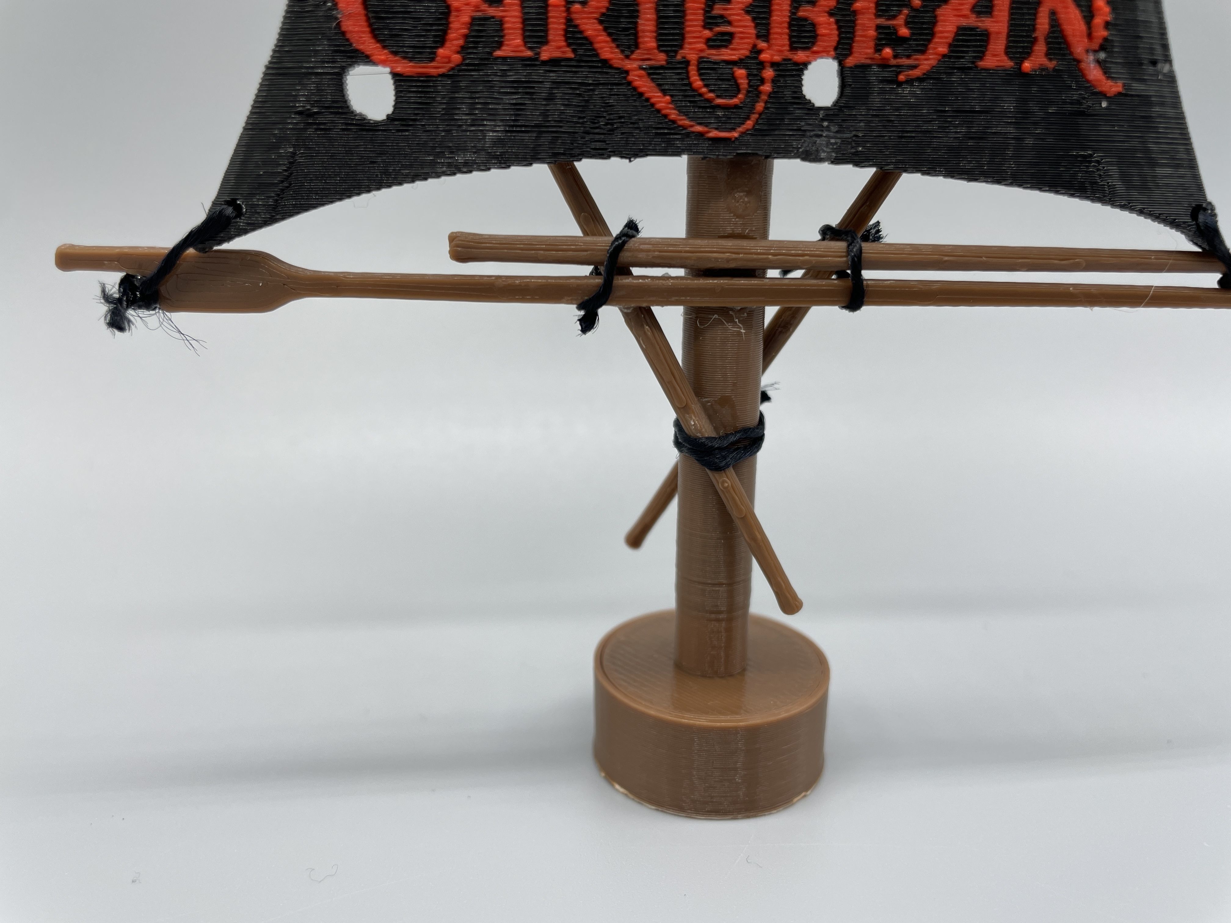 Swashbuckling Pirate of the Caribbean Flag - 3D Printable Magic 3D print model_8
