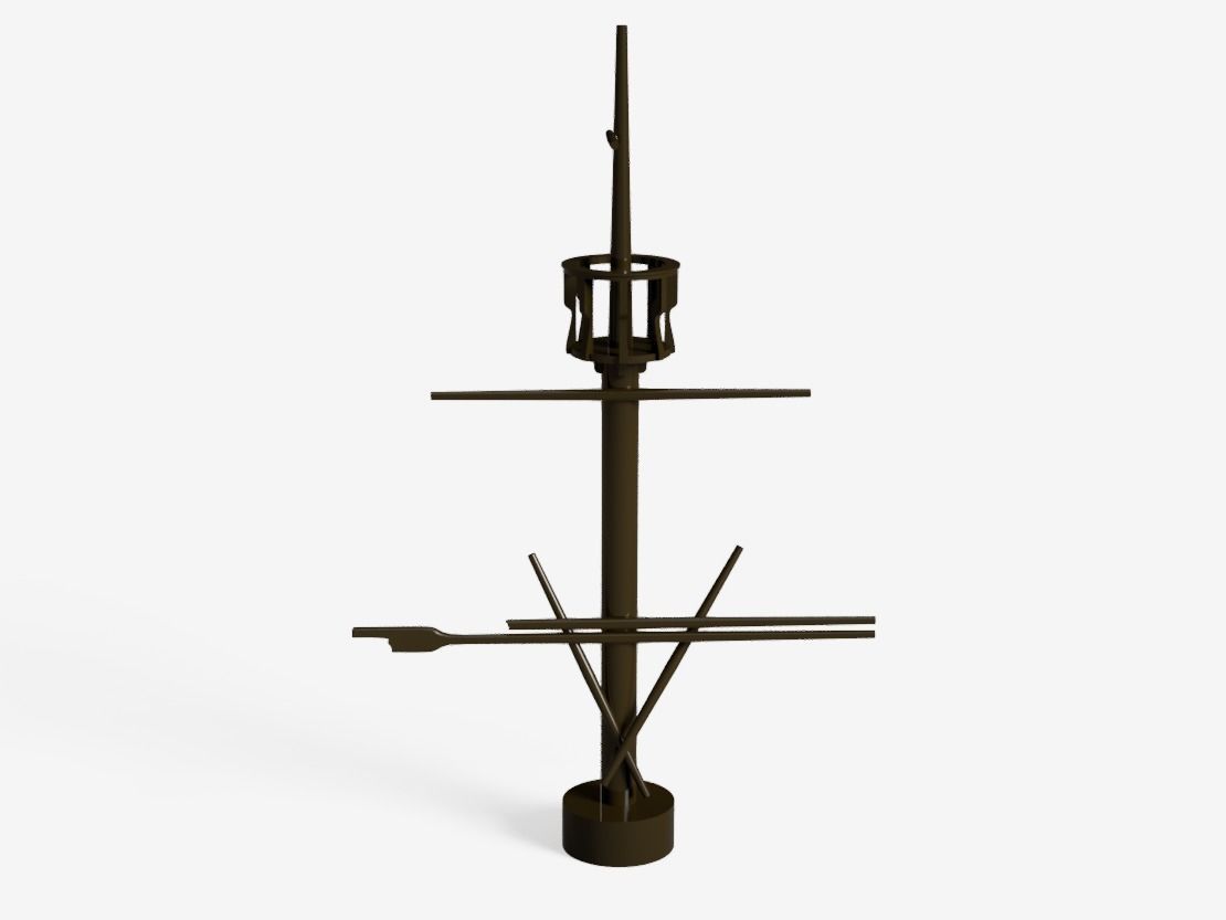 Swashbuckling Pirate of the Caribbean Flag - 3D Printable Magic 3D print model_17