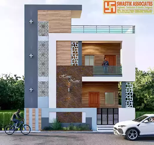 Two story home exterior design  3D model