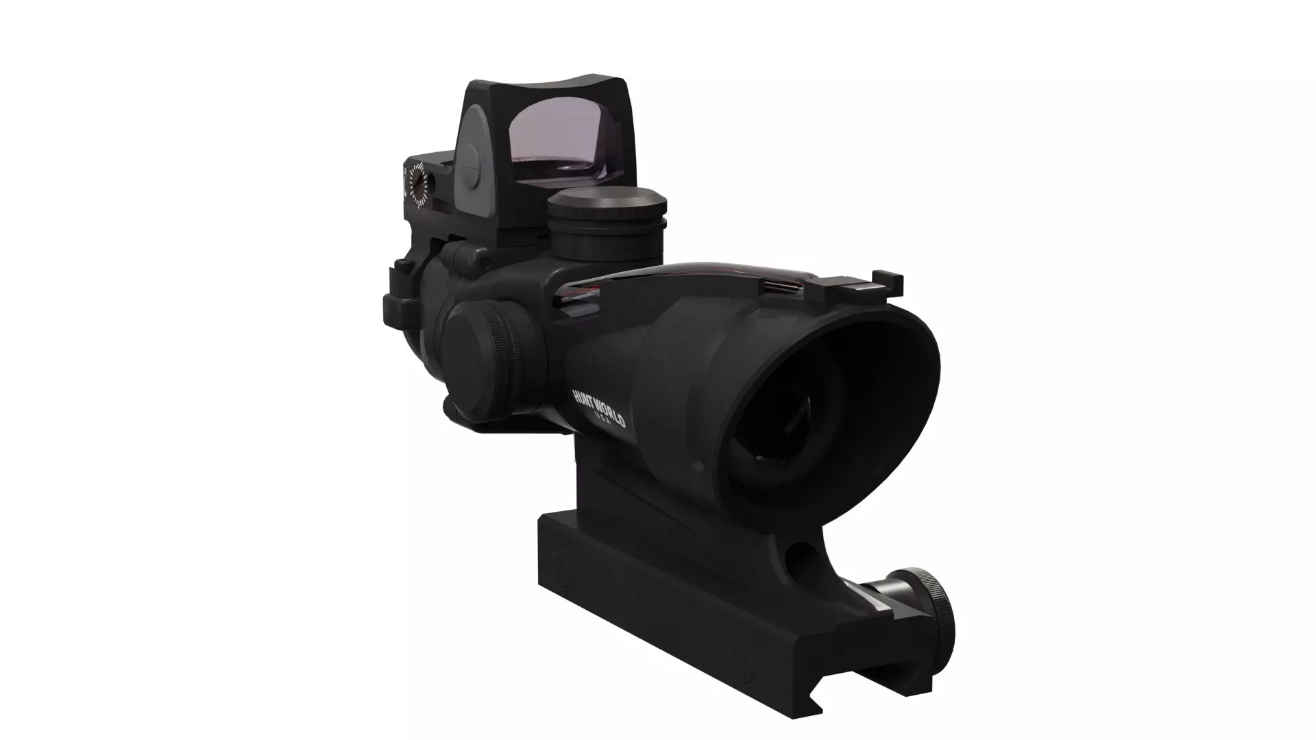 Trijicon ACOG 4x32 Scope Low-poly 3D model