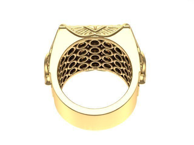 Roseta Ring Gold  3D print model_2