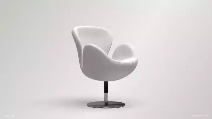 White Futuristic Chair - Swan Chair