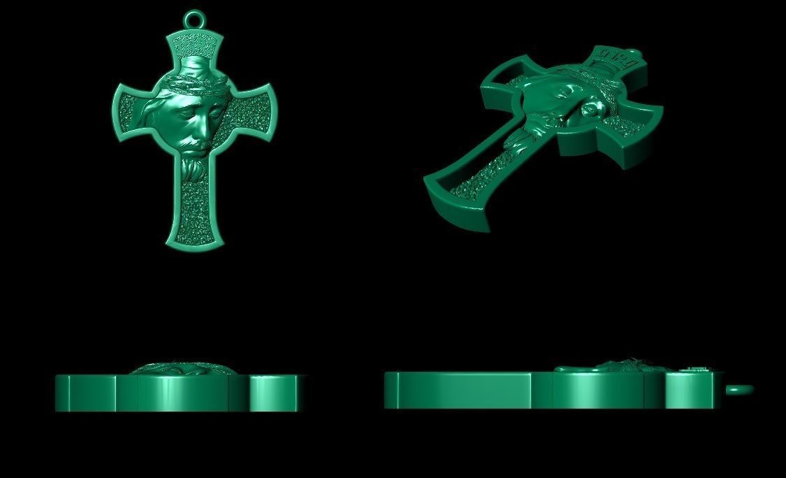 Cross Jesus 3D print model_2