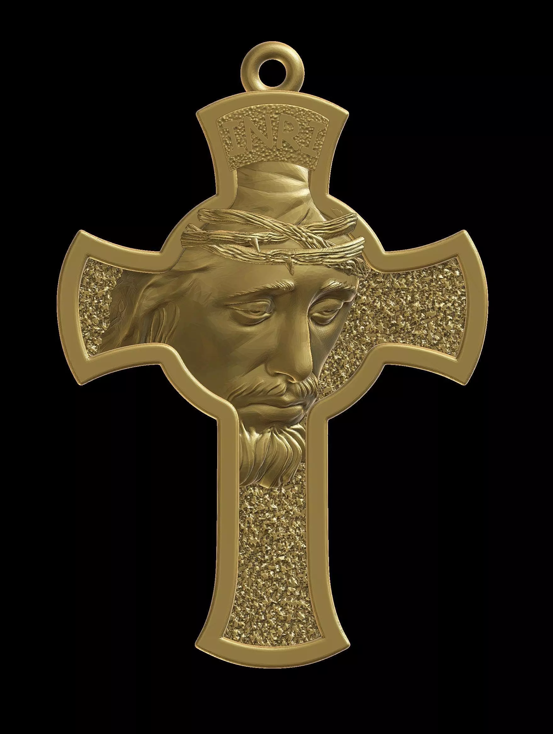 Cross Jesus 3D print model_0