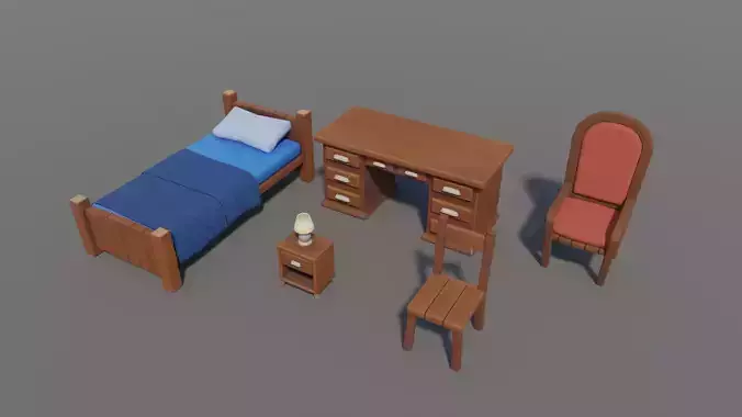 Lowpoly Home assets pack