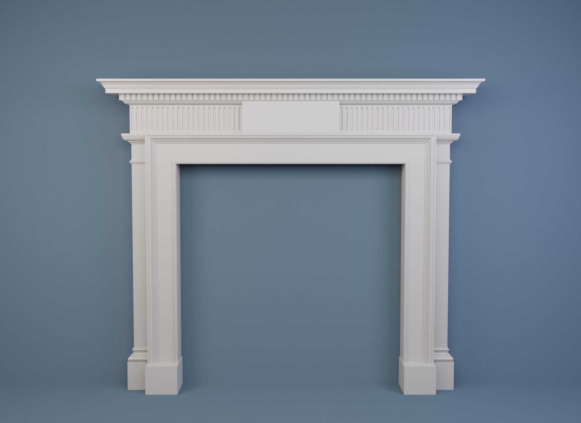 10 Fireplace mantel in Georgian Style 3D model_5