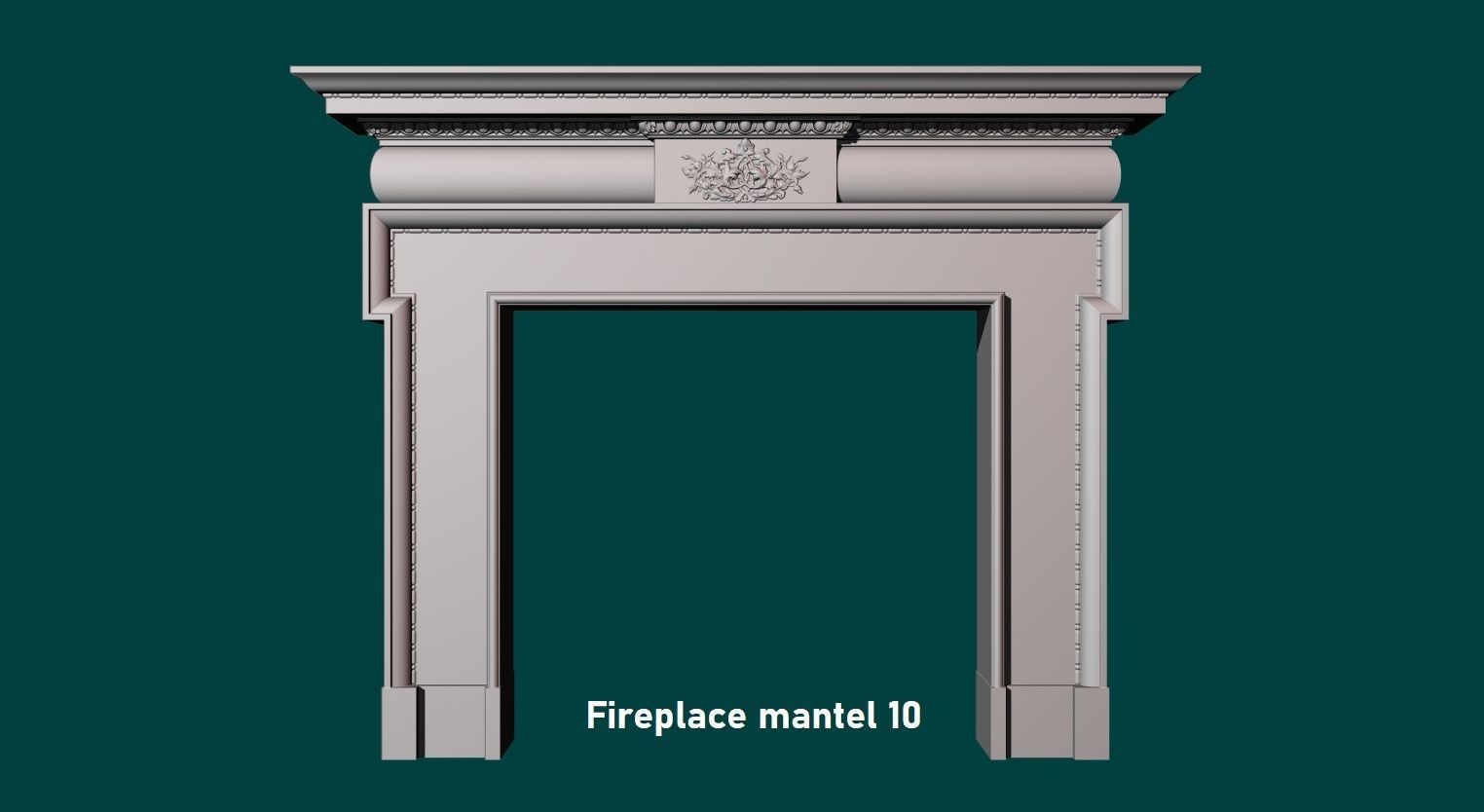10 Fireplace mantel in Georgian Style 3D model_30