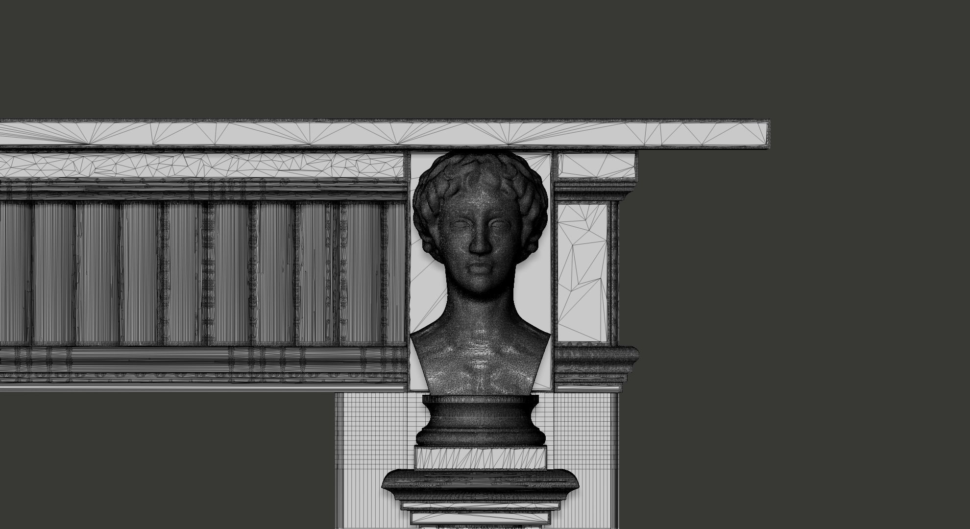 10 Fireplace mantel in Georgian Style 3D model_38