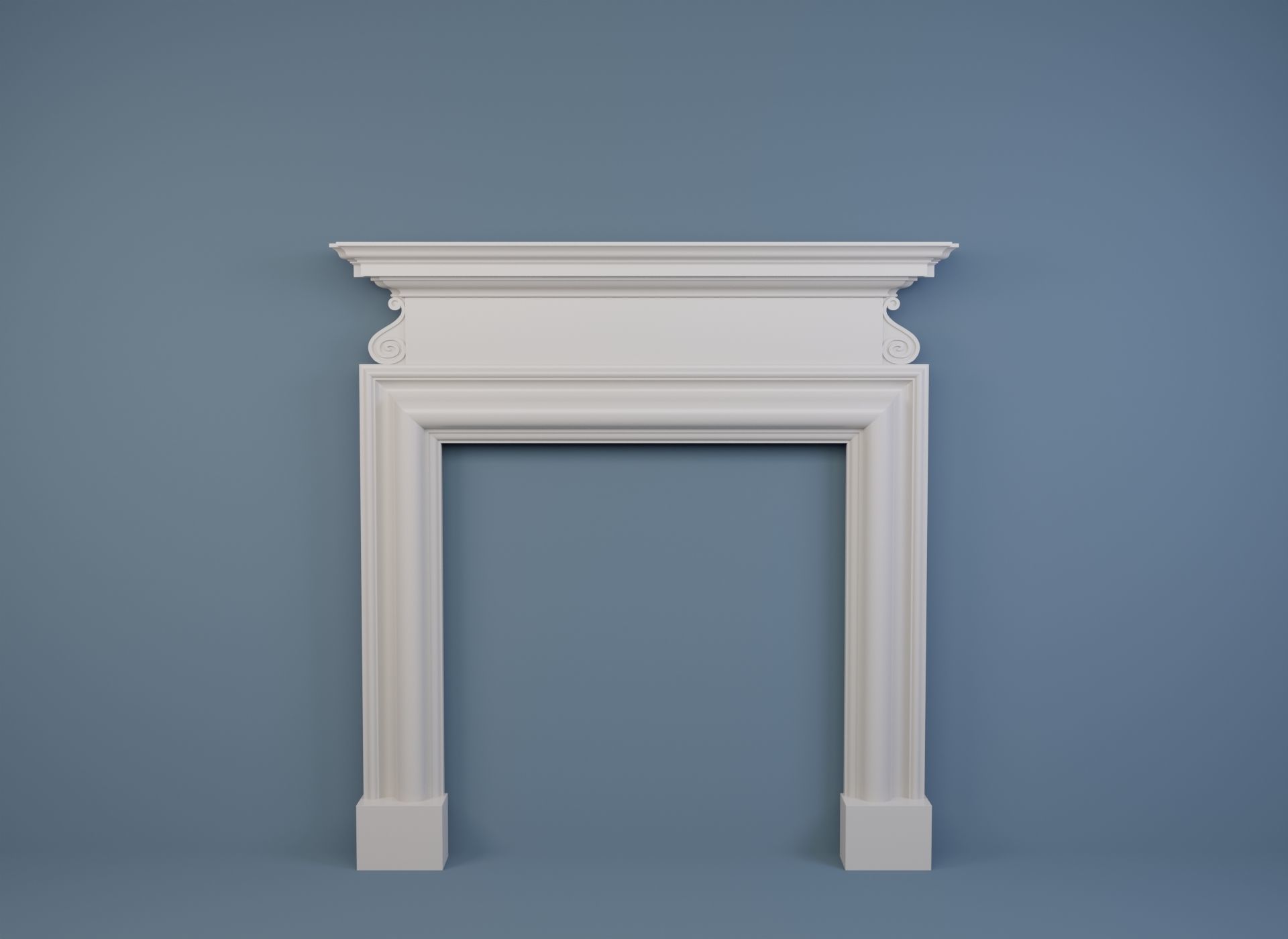 10 Fireplace mantel in Georgian Style 3D model_1