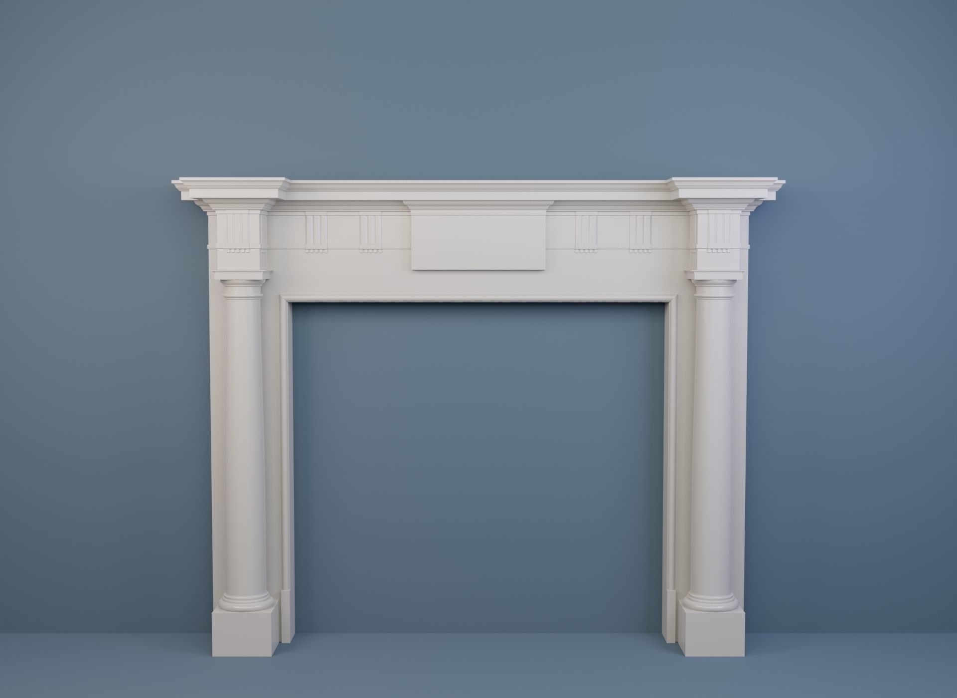 10 Fireplace mantel in Georgian Style 3D model_4