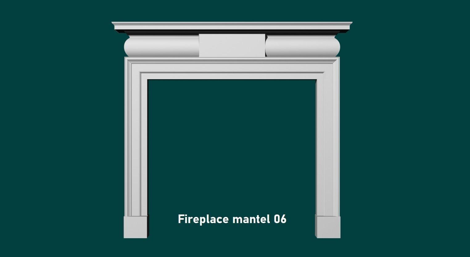 10 Fireplace mantel in Georgian Style 3D model_21