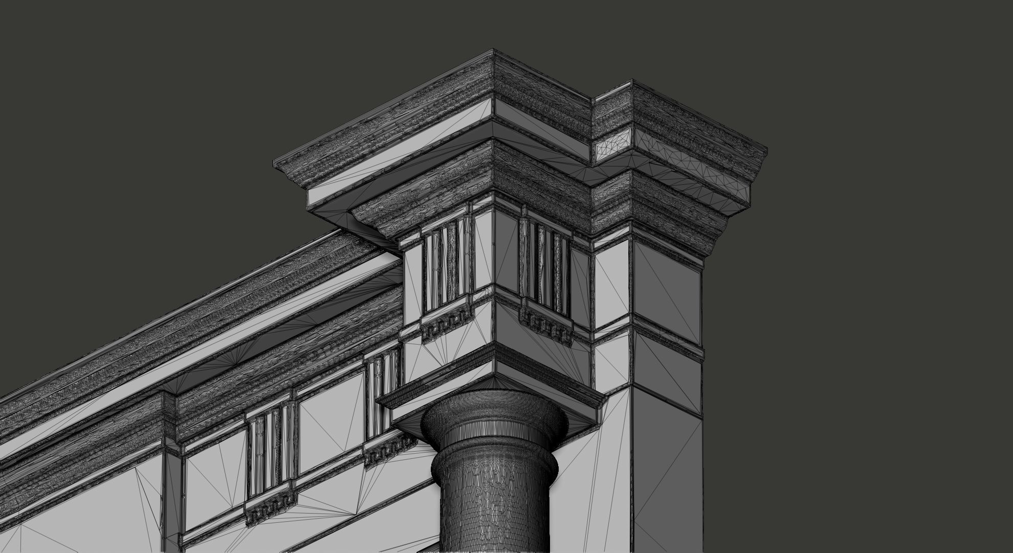 10 Fireplace mantel in Georgian Style 3D model_36