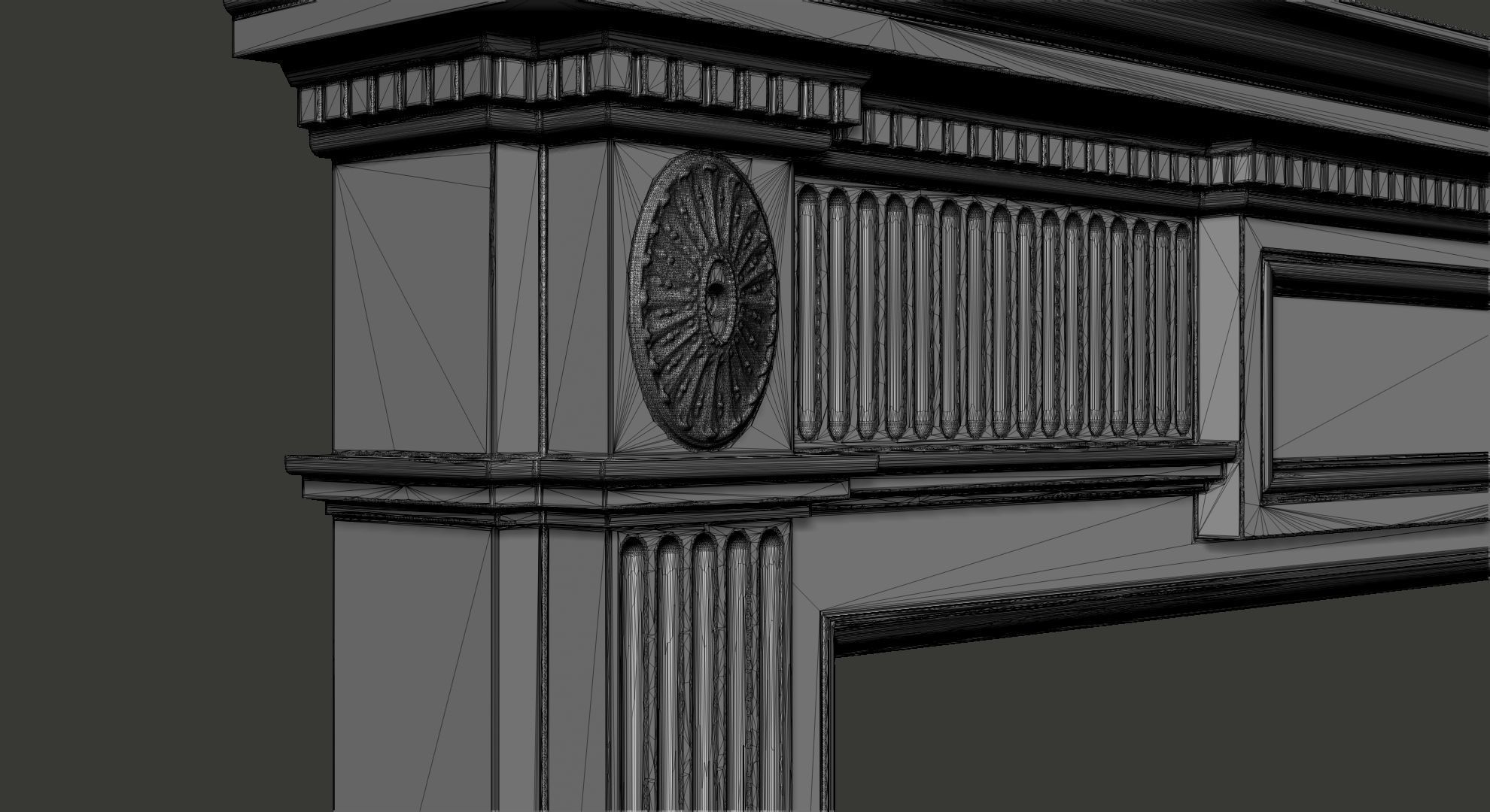 10 Fireplace mantel in Georgian Style 3D model_33