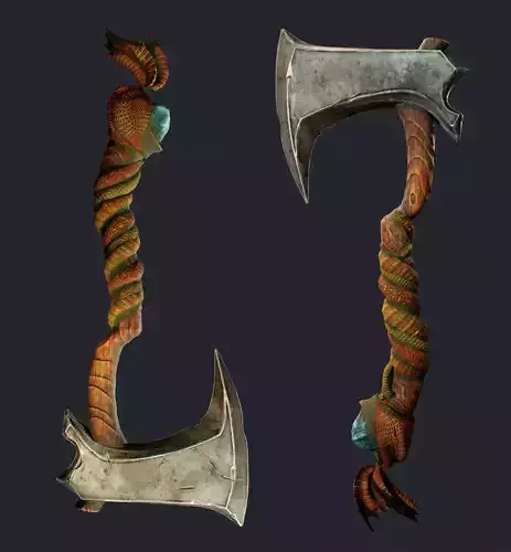 Semi-stylized viking Axe