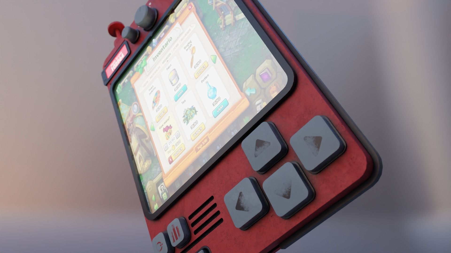 Handheld Console Video Gaming Low-poly 3D model 3D model 3D model_6