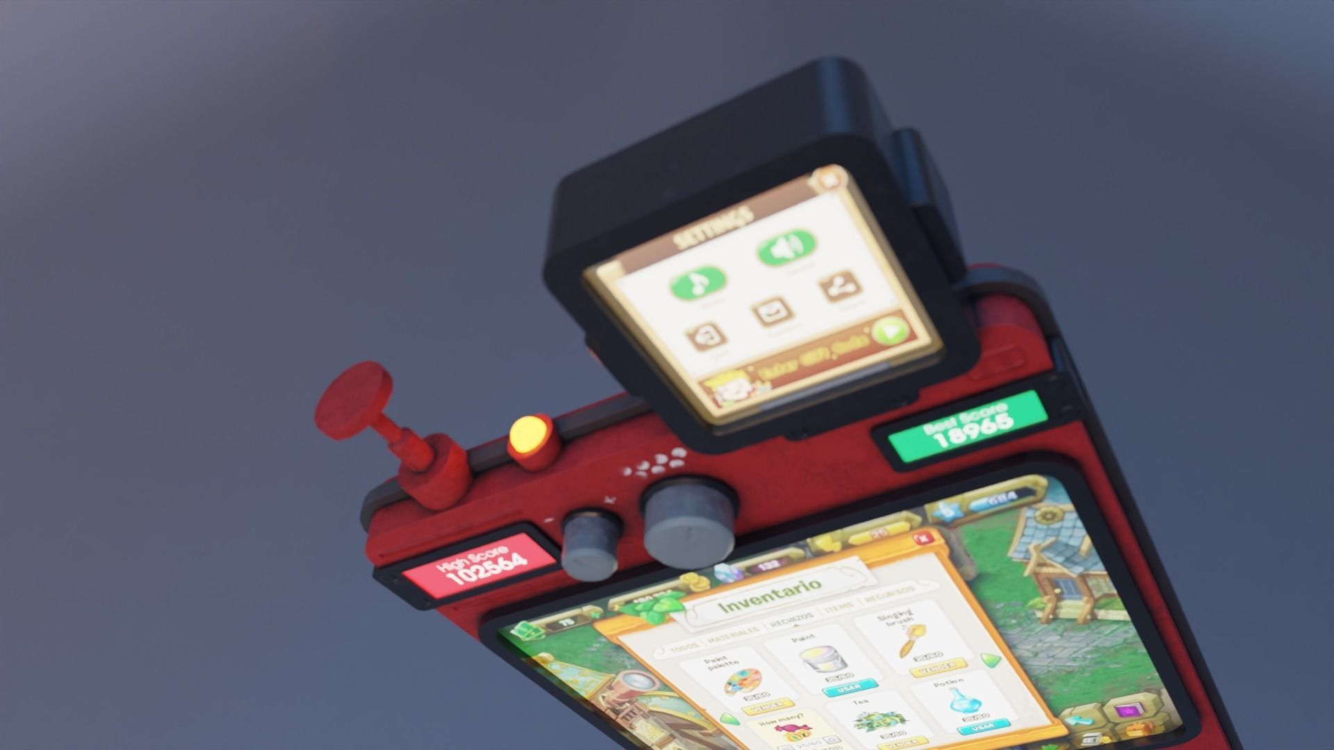 Handheld Console Video Gaming Low-poly 3D model 3D model 3D model_2