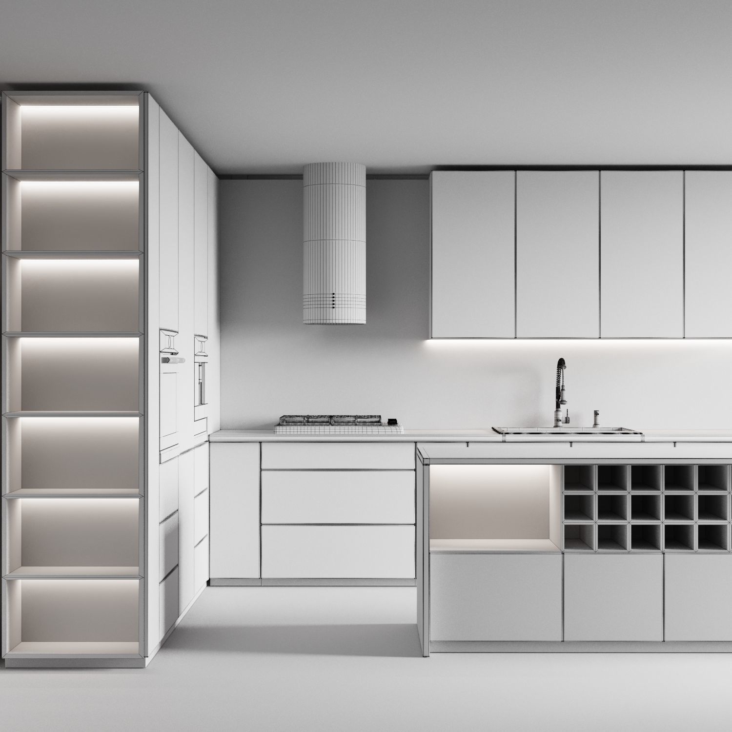 Carrier AIR CONDITIONER Low-poly 3D model_9