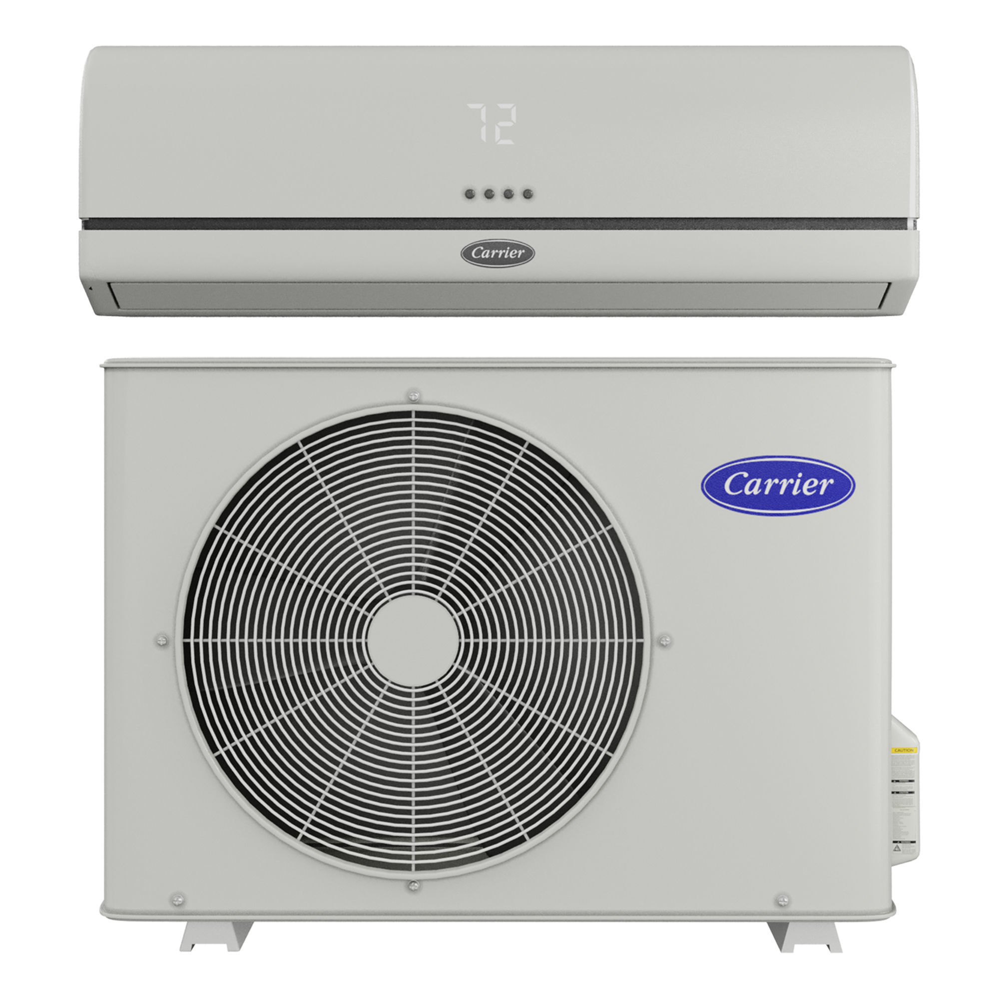Carrier AIR CONDITIONER Low-poly 3D model_1