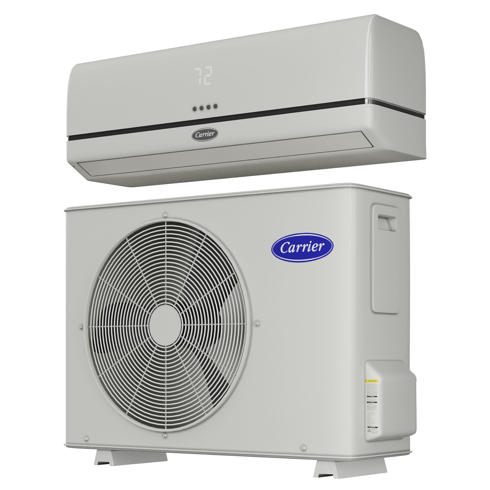 Carrier AIR CONDITIONER Low-poly 3D model_4