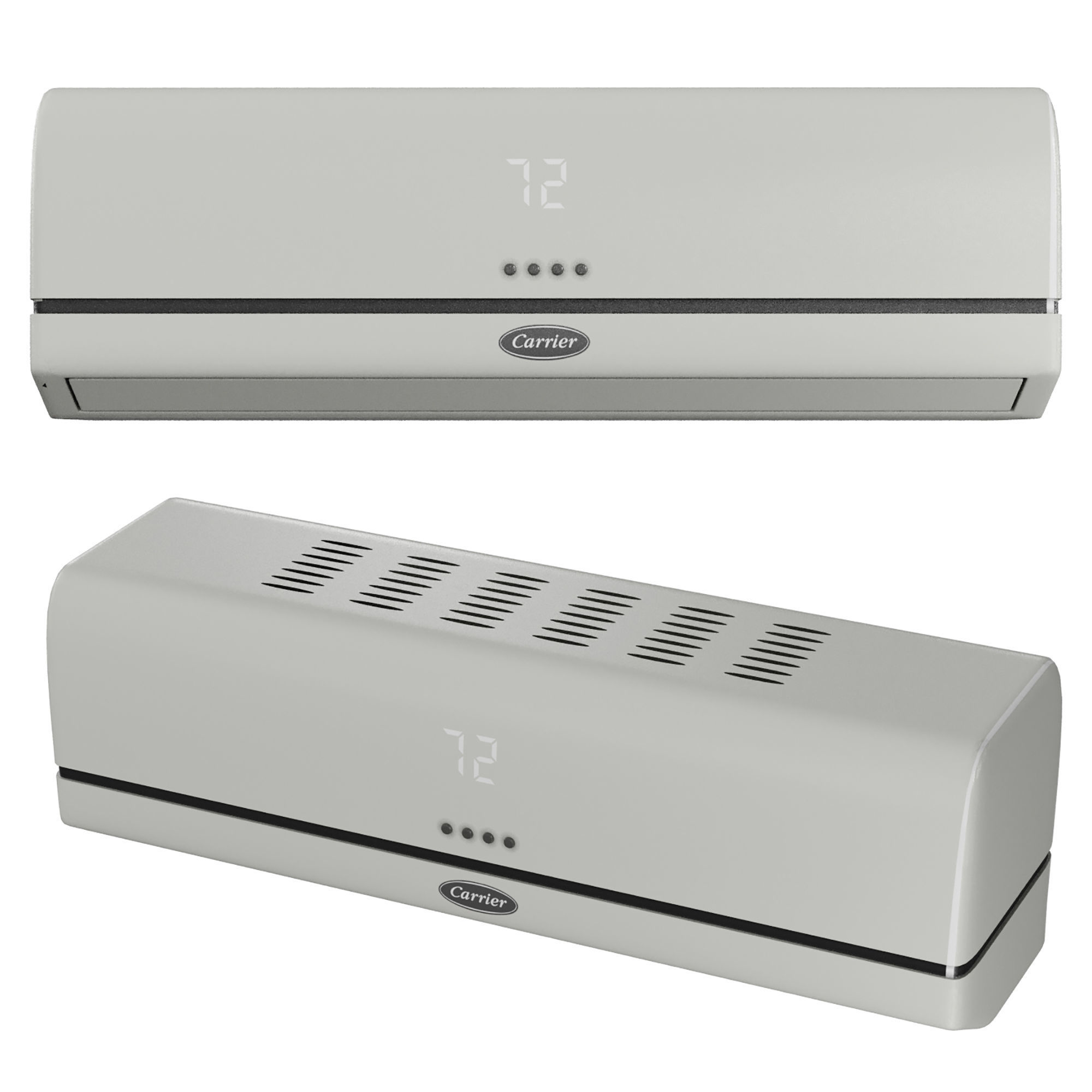 Carrier AIR CONDITIONER Low-poly 3D model_5
