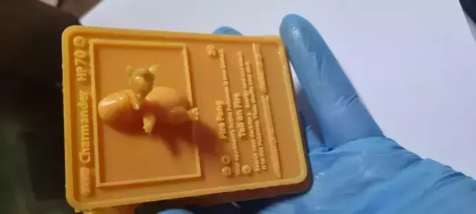 4D POKEMON CARDS - CHARMANDER 3D print model
